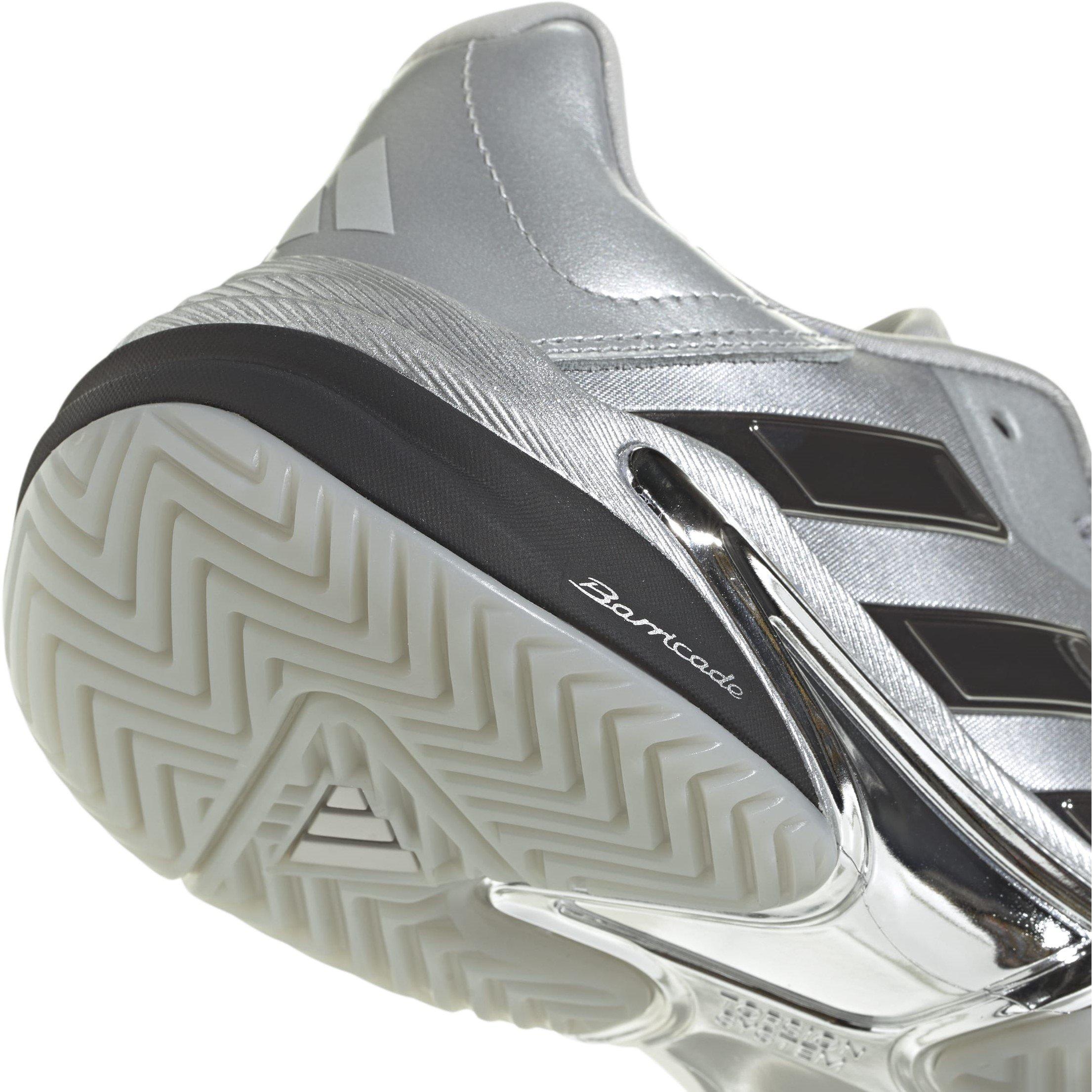 Argento incontrato/Grigio - adidas - Barricade 13 Silver Edition Tennis Shoes Womens - 7