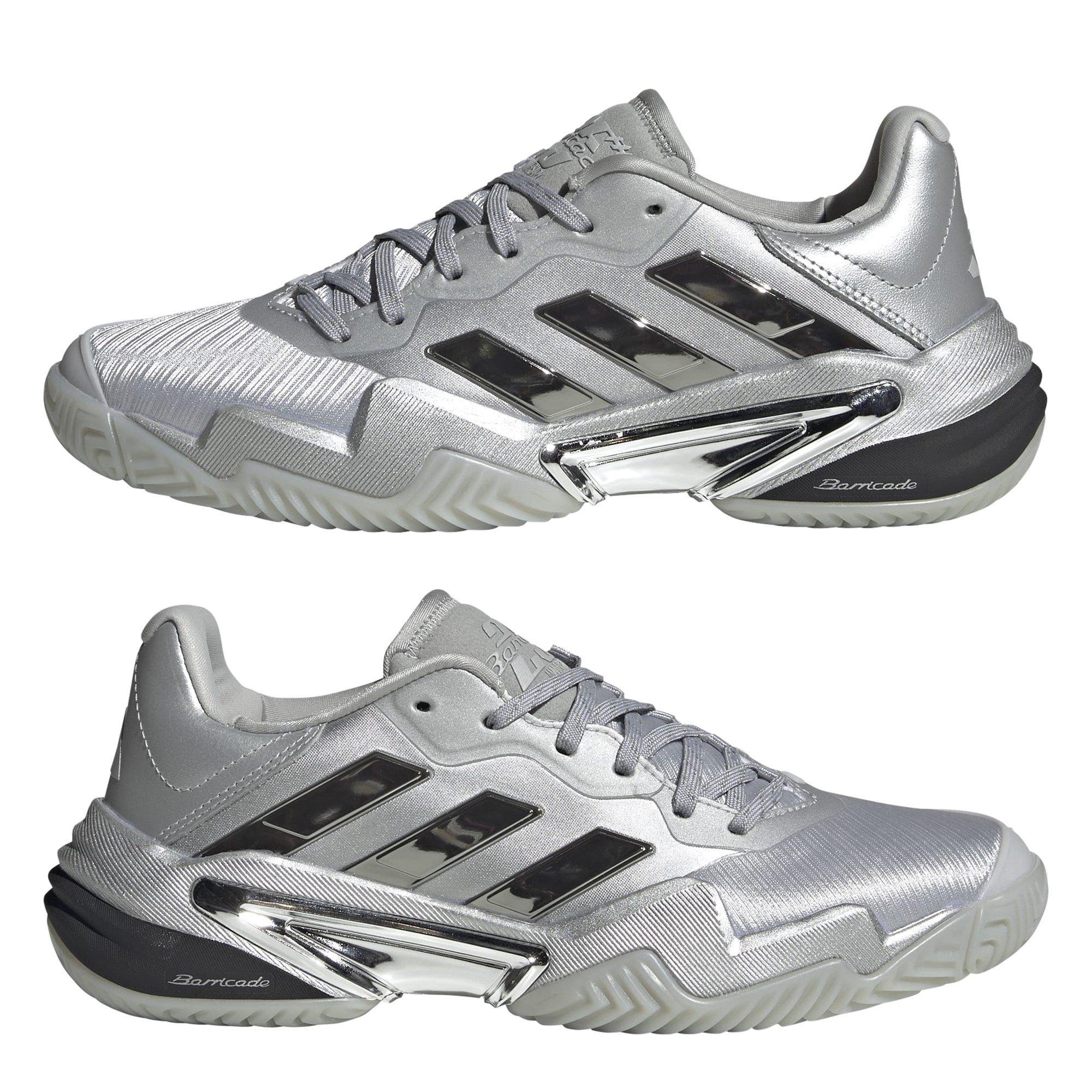 Argento incontrato/Grigio - adidas - Barricade 13 Silver Edition Tennis Shoes Womens - 9