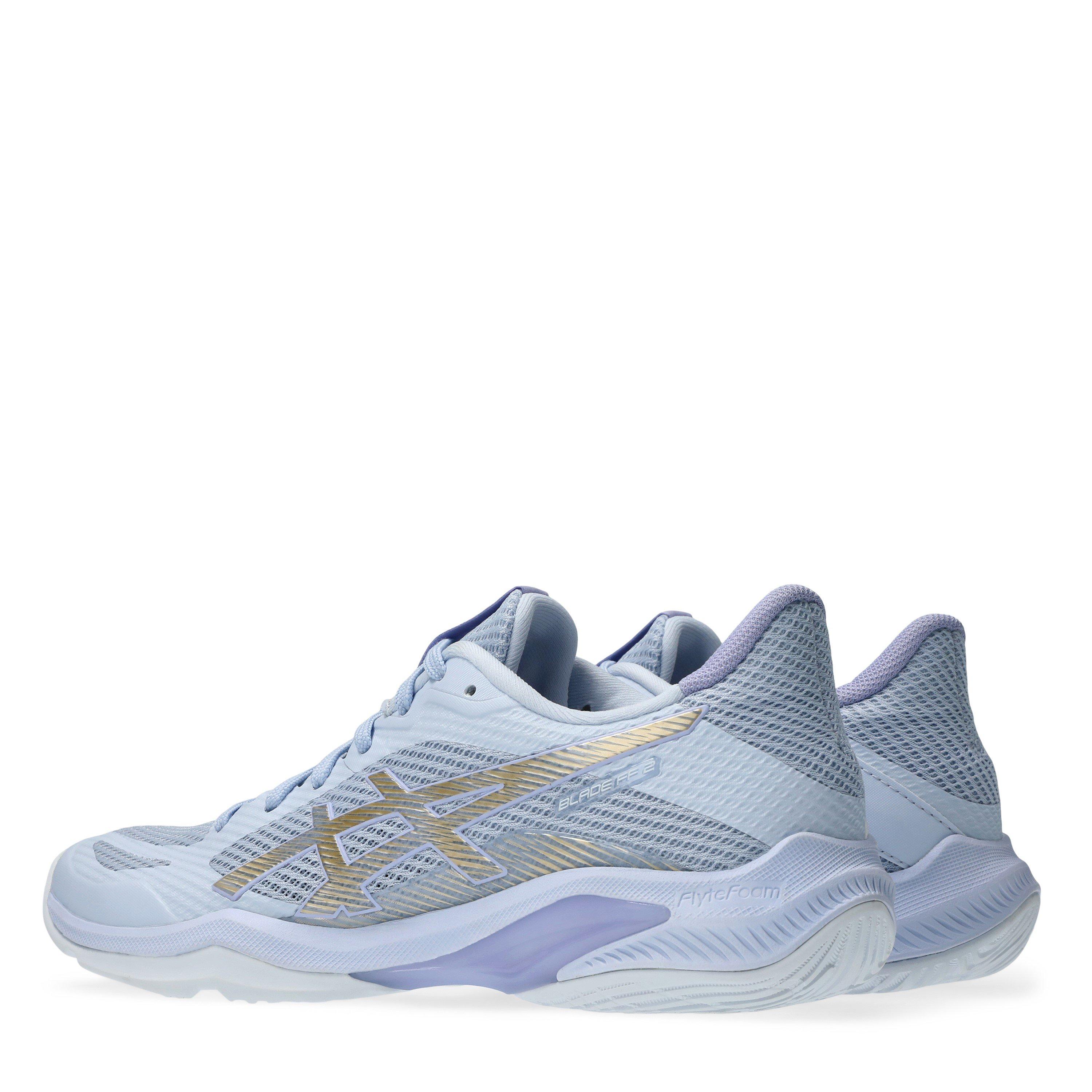 BLUE/CHAMPAGNE - Asics - Blade FF 2 Womens Badminton Shoes - 5
