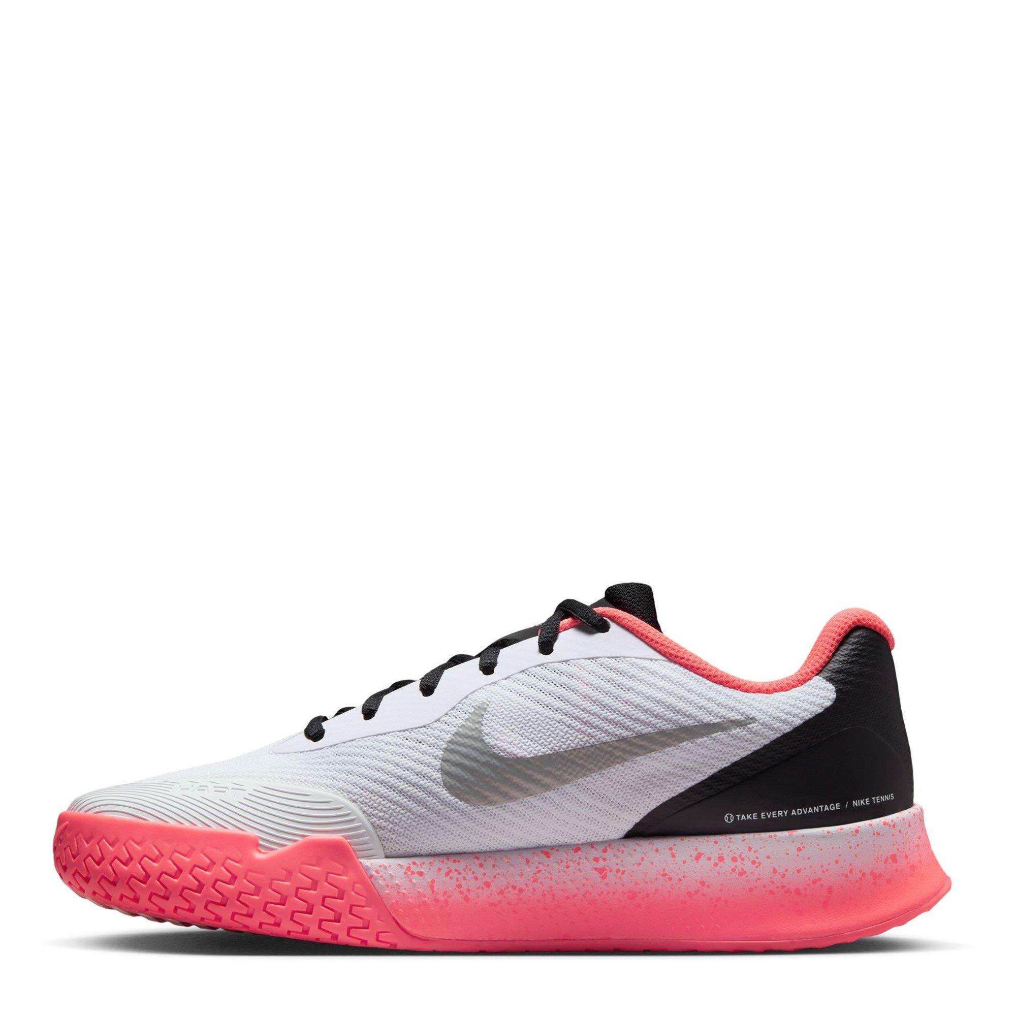 Wht/Hot Lava - Nike - Vapor Lite 3 Tennis Shoes Womens - 2