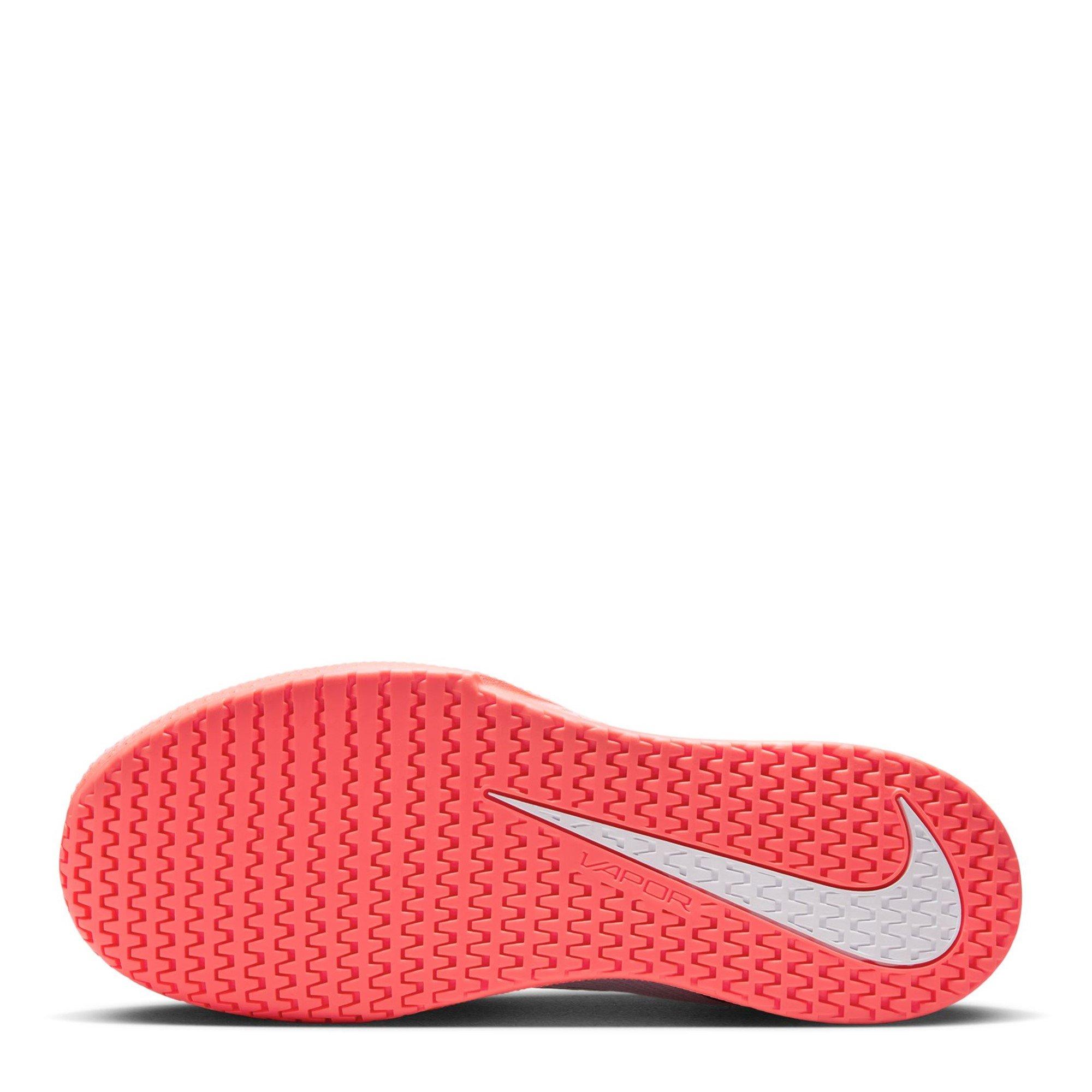 Wht/Hot Lava - Nike - Vapor Lite 3 Tennis Shoes Womens - 3