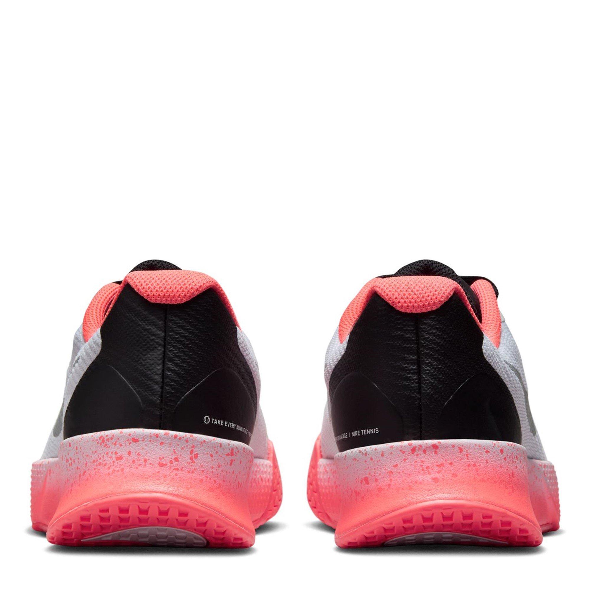 Wht/Hot Lava - Nike - Vapor Lite 3 Tennis Shoes Womens - 5