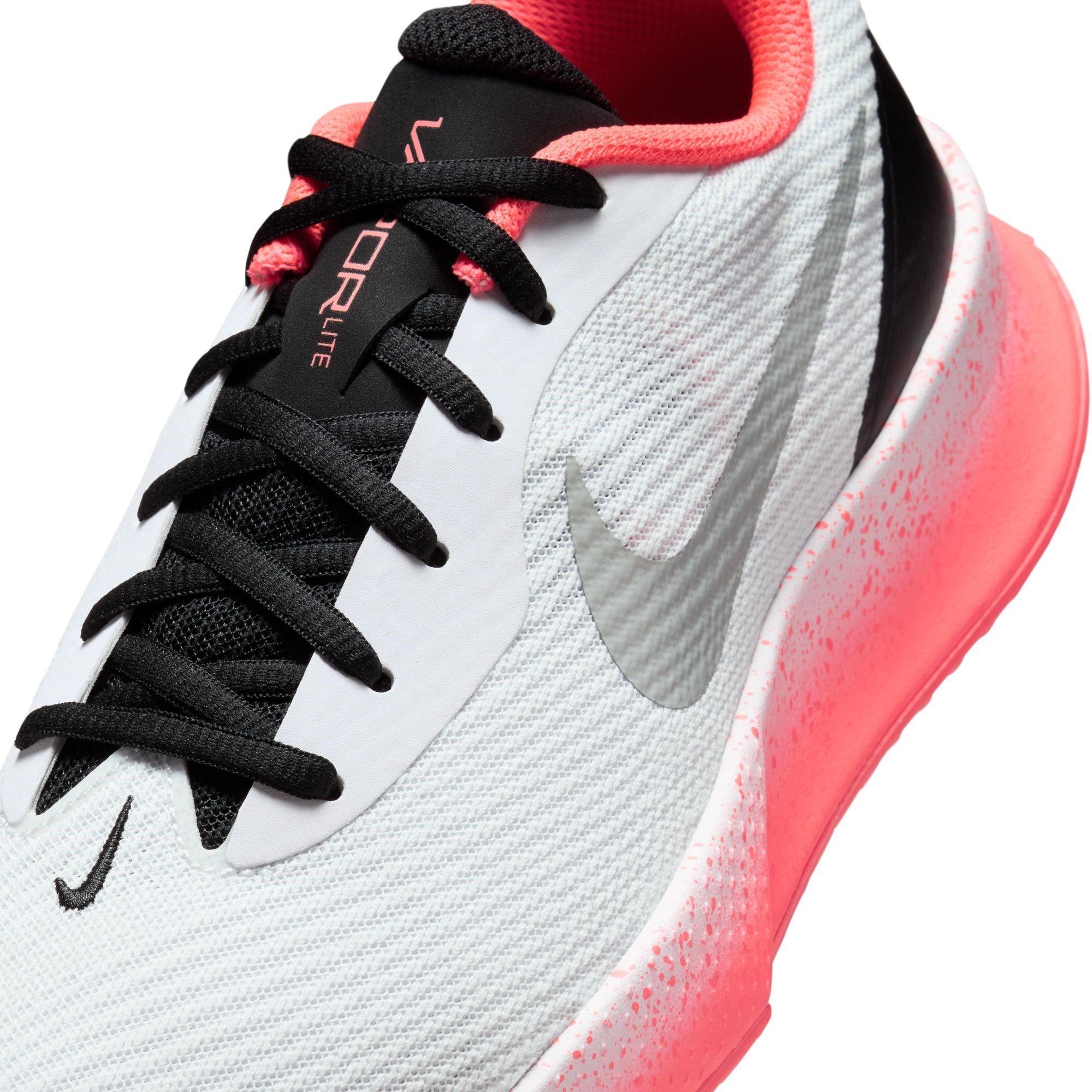 Wht/Hot Lava - Nike - Vapor Lite 3 Tennis Shoes Womens - 7