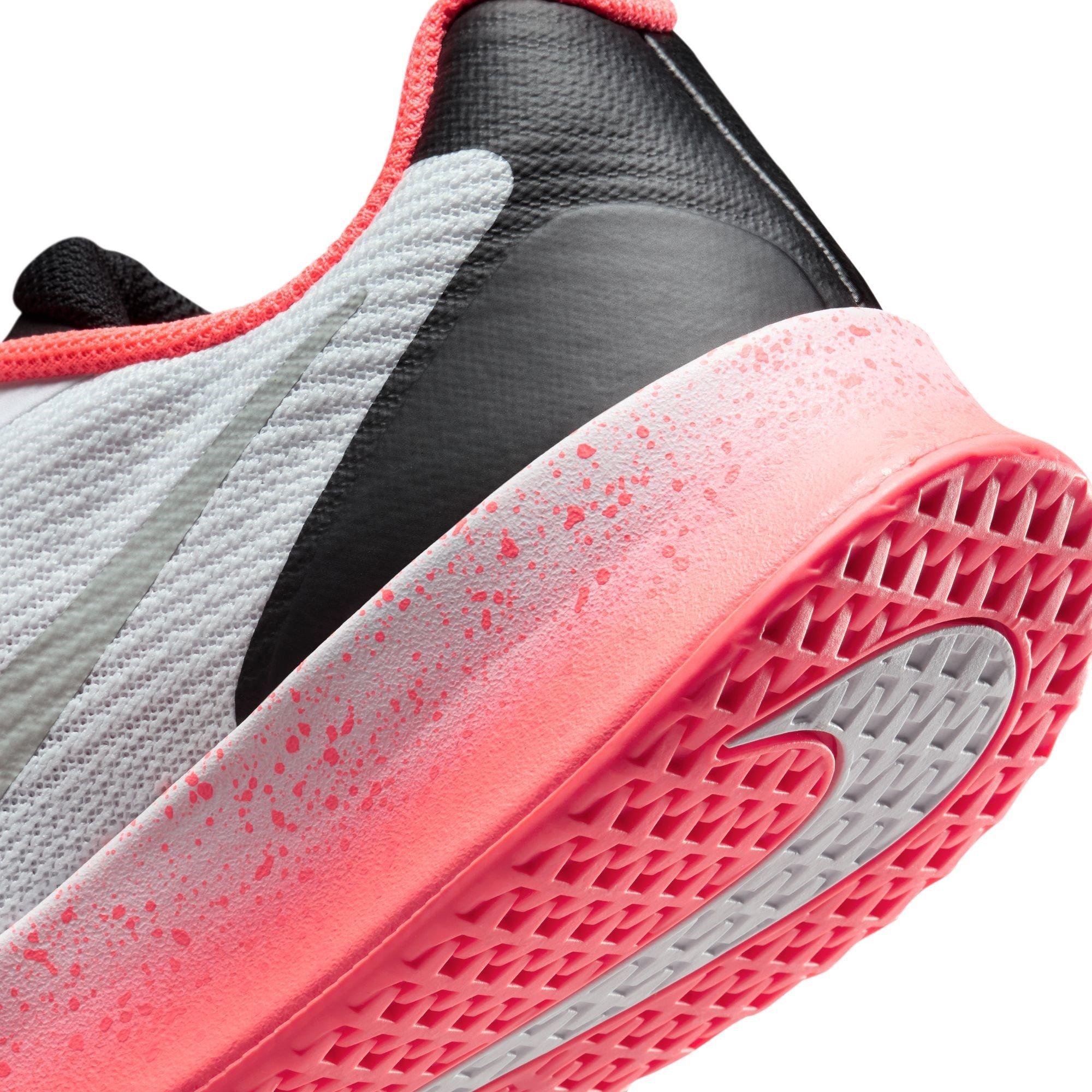Wht/Hot Lava - Nike - Vapor Lite 3 Tennis Shoes Womens - 8