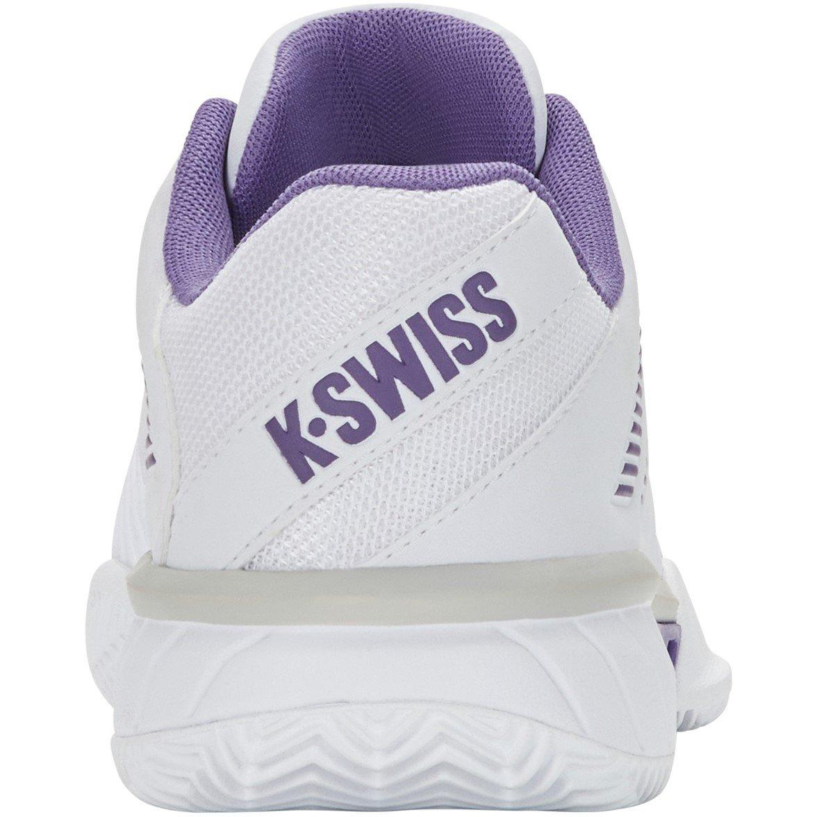 White/Purple - K-Swiss - Women's Express Lte Tennis Shoes - 4