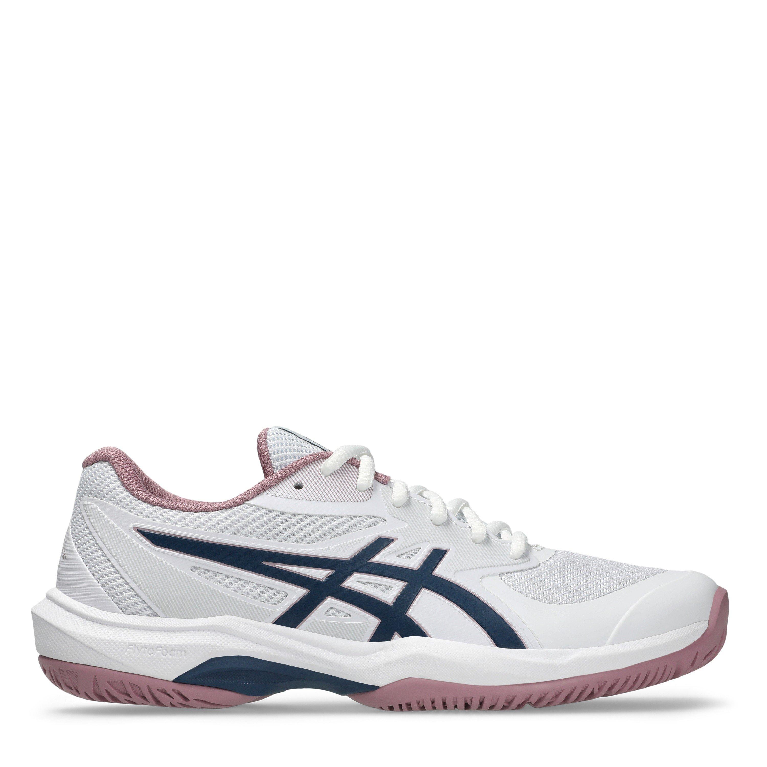 Wht/Blue - Asics - Gel-Game FF Womens Tennis Shoes - 1