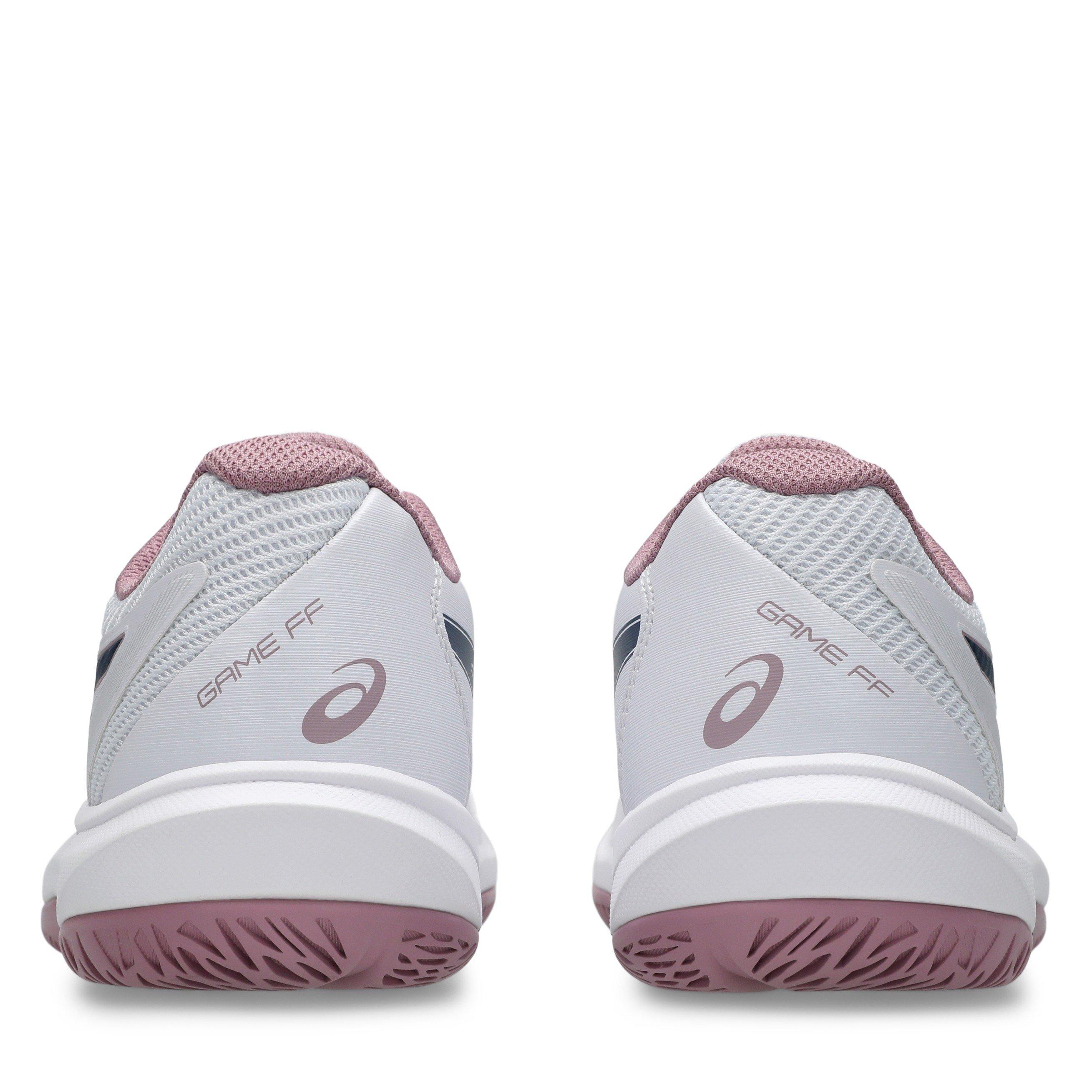 Wht/Blue - Asics - Gel-Game FF Womens Tennis Shoes - 7