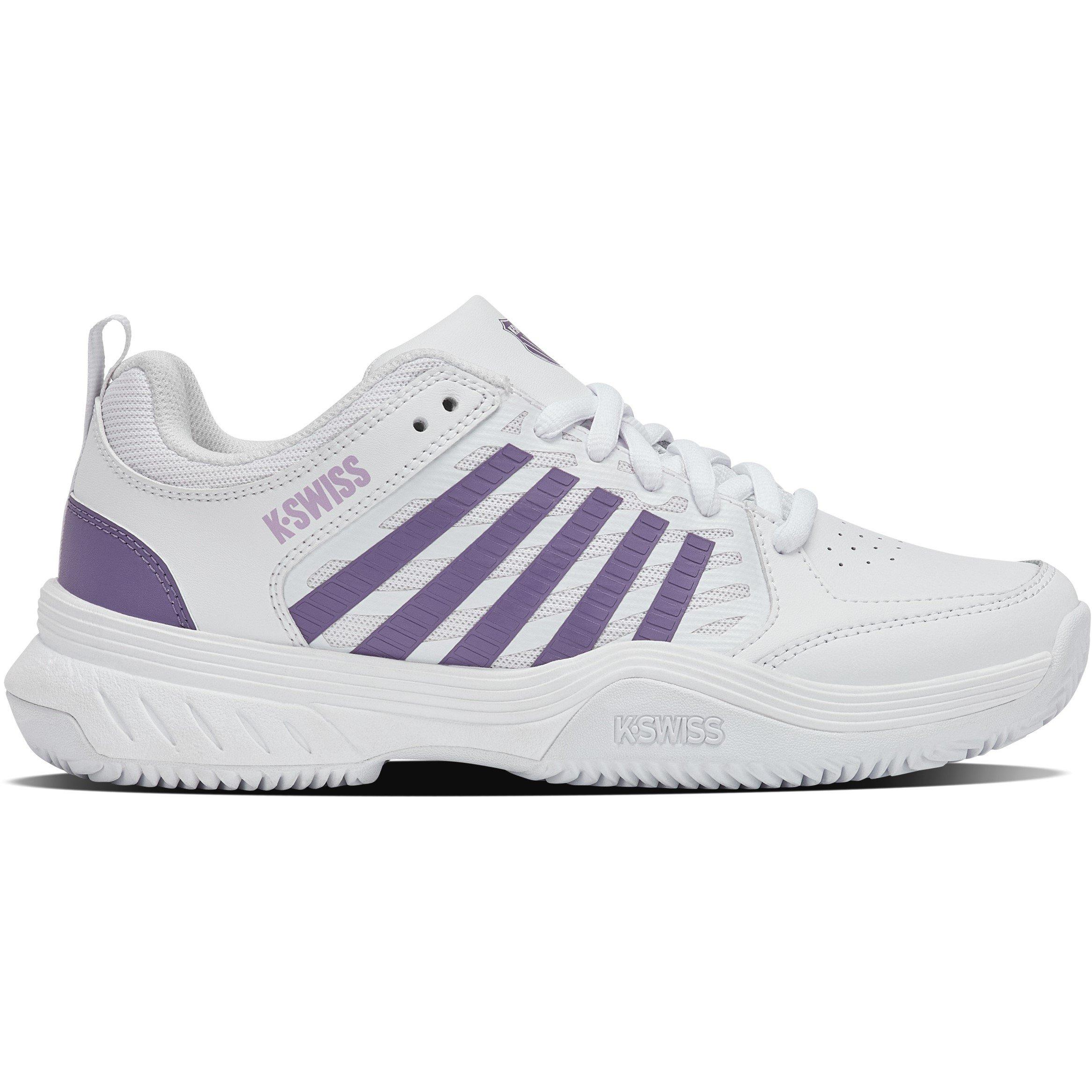 Weiß/Lila - K-Swiss - Women's Cl Tennis Shoes - 1
