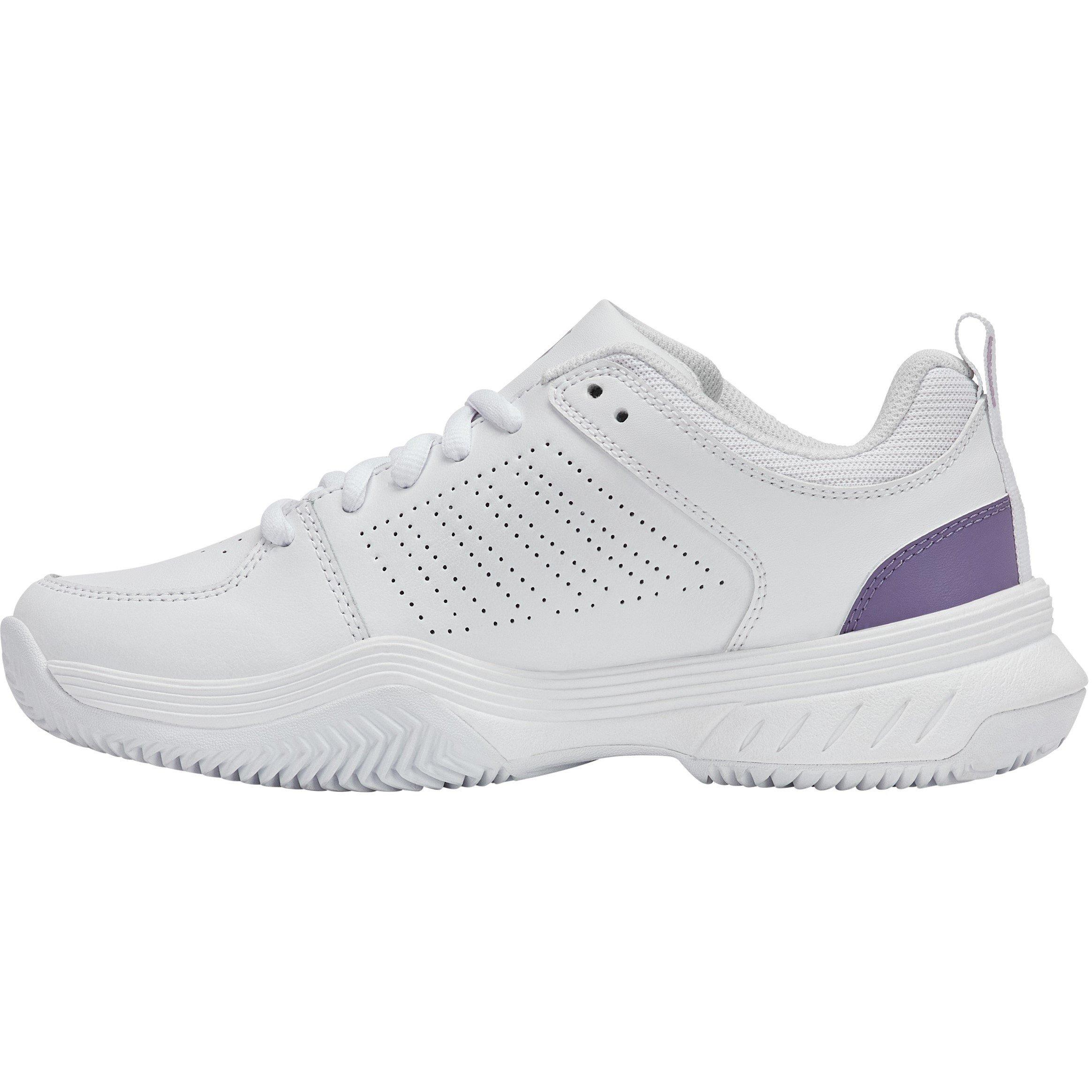Weiß/Lila - K-Swiss - Women's Cl Tennis Shoes - 5