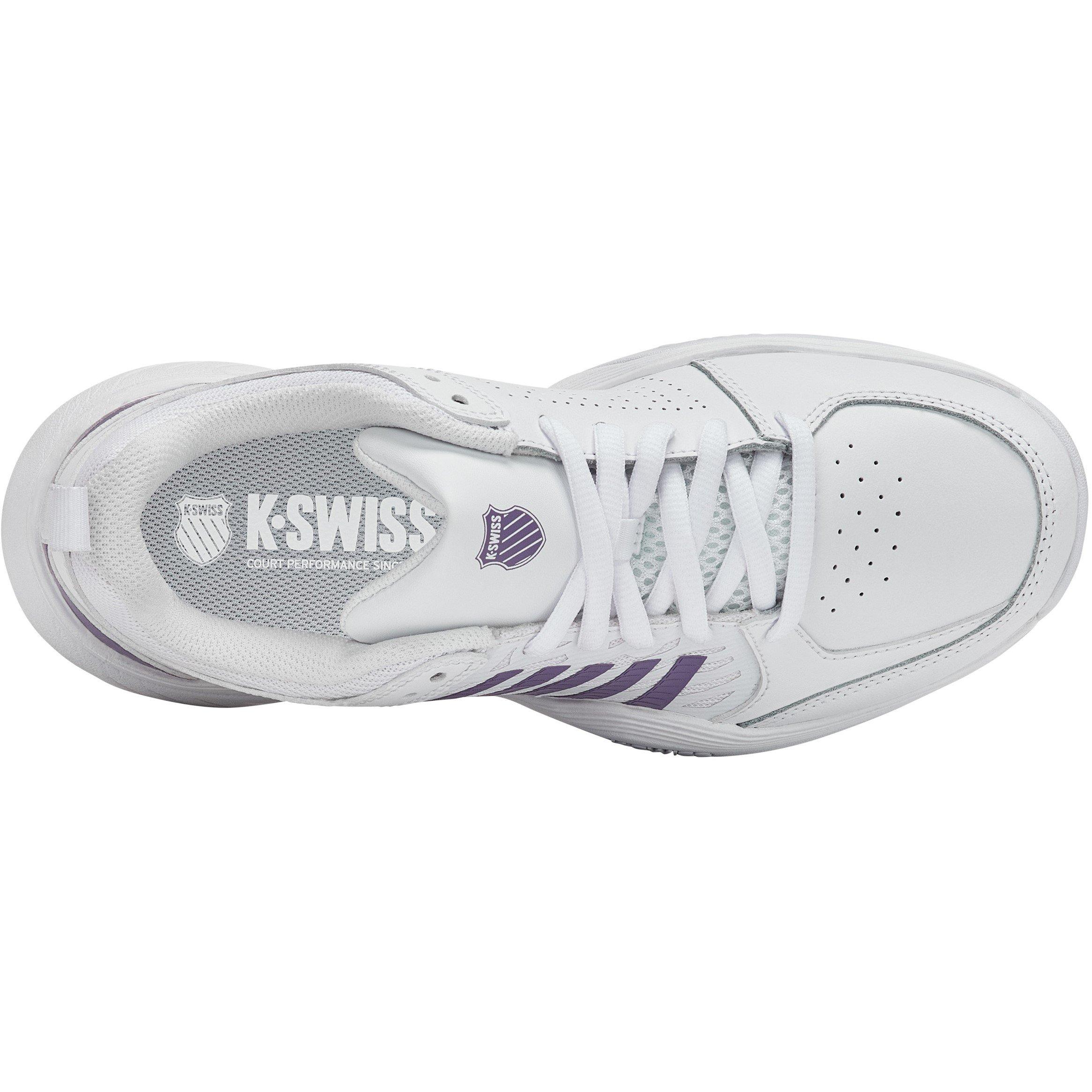 Weiß/Lila - K-Swiss - Women's Cl Tennis Shoes - 7