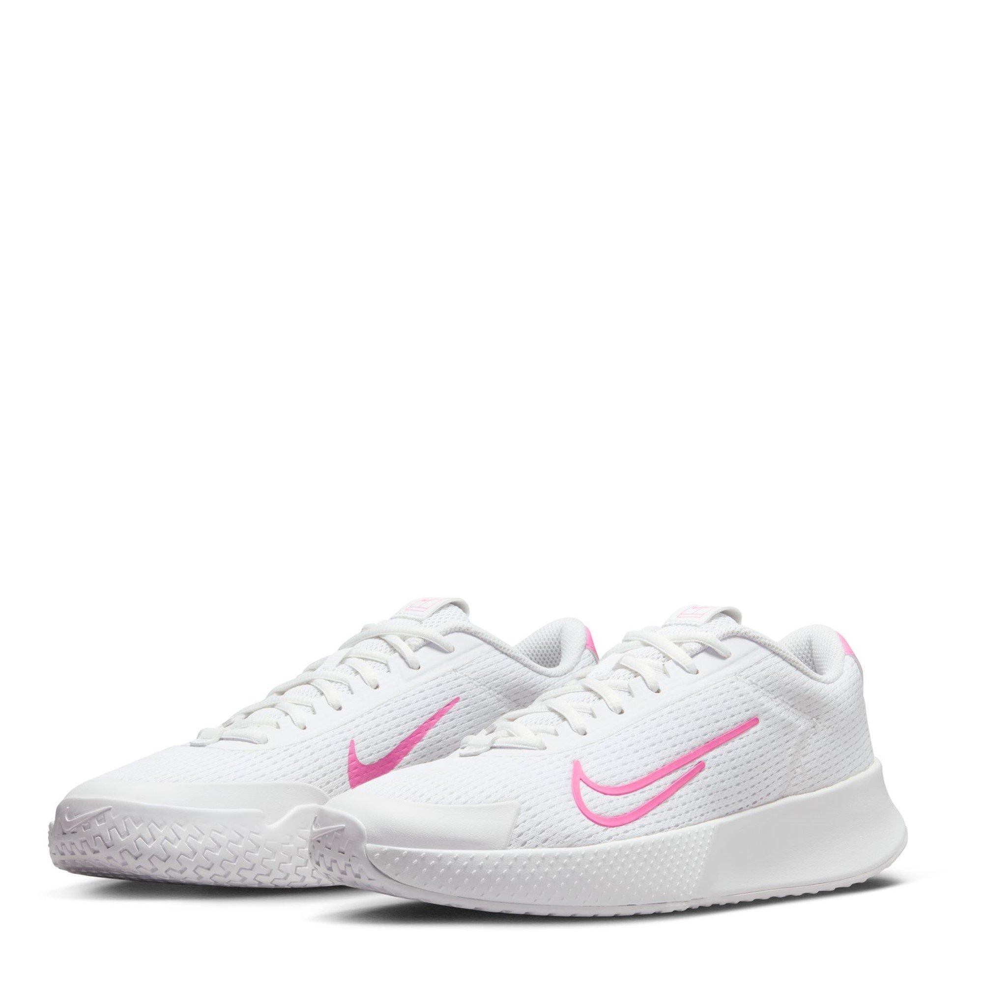 Bianco/Rosa - Nike - NikeCourt Vapor Lite 2 Women's Hard Court Tennis Shoes - 4