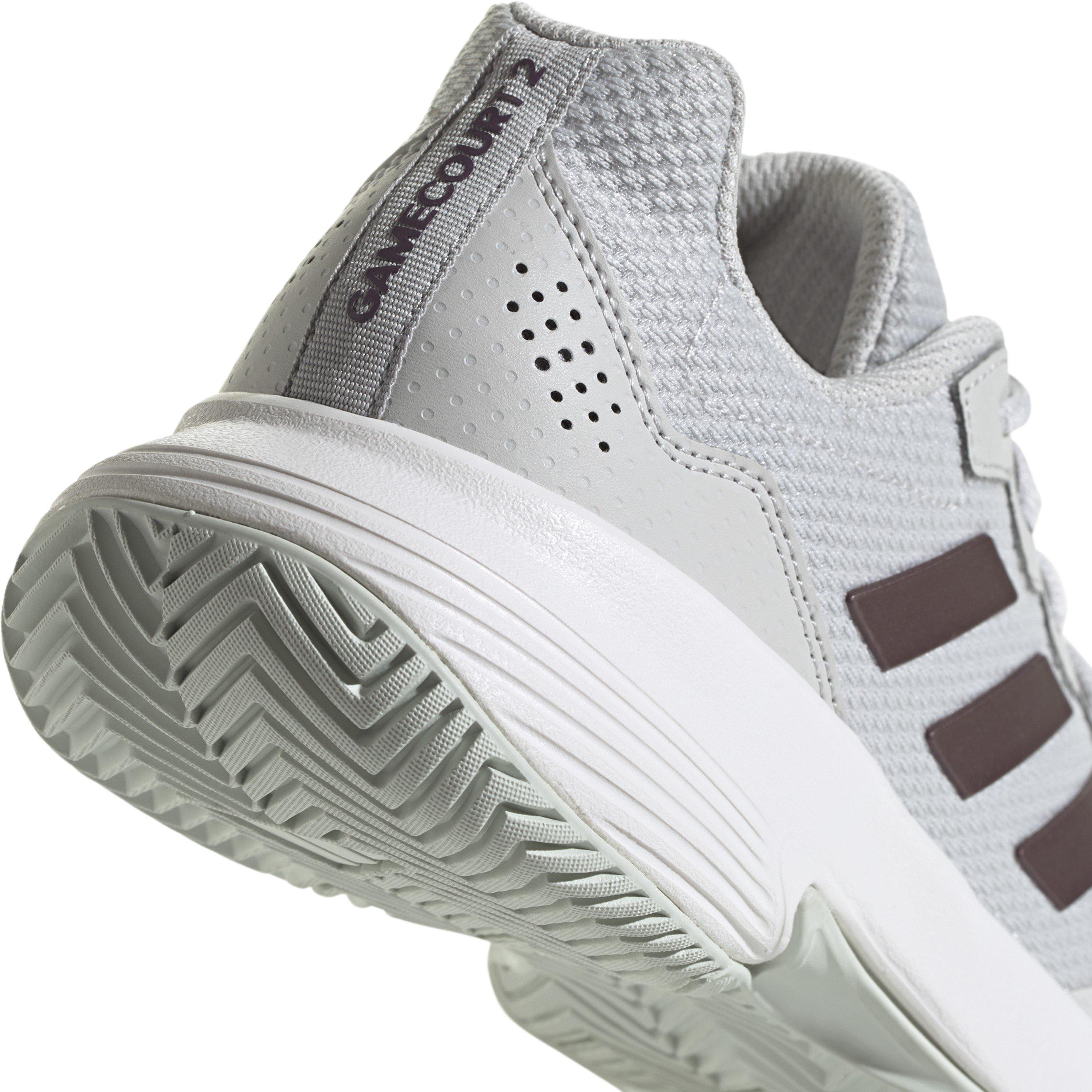 Grey One/Aurora - adidas - Gamecourt Tennis Shoes - 8