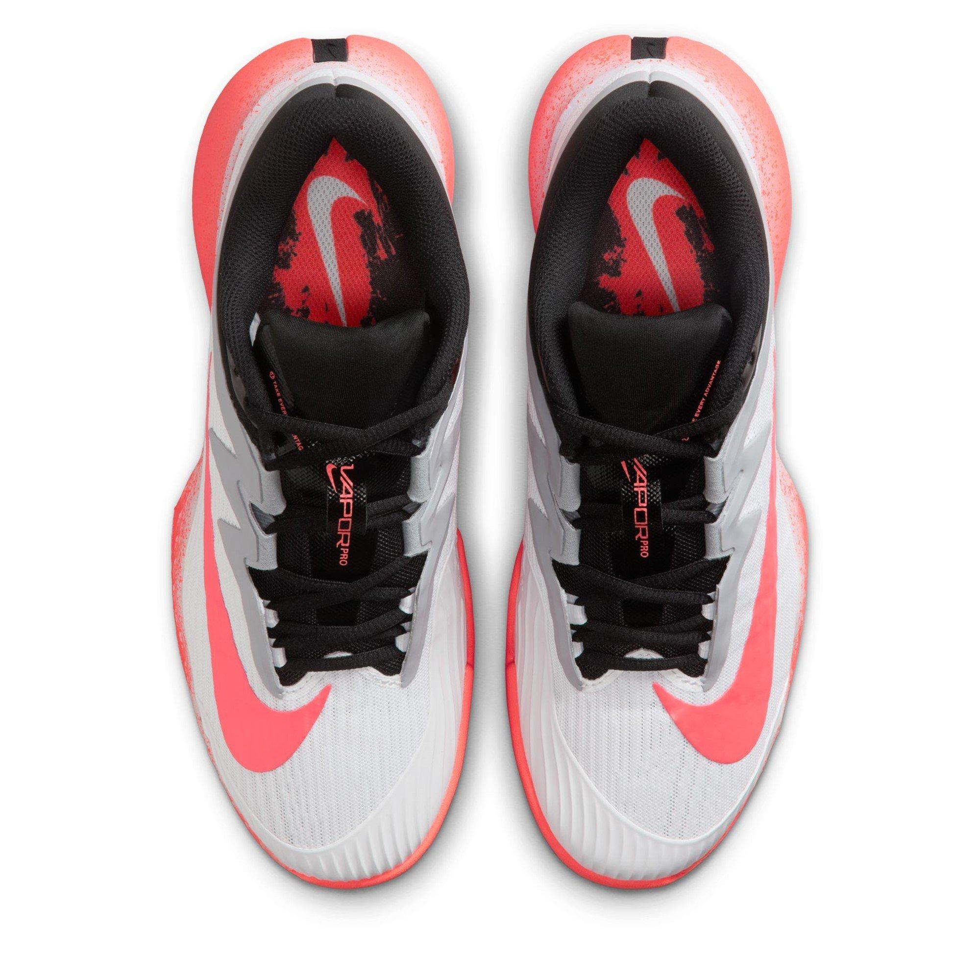 Wht/Hot Lava - Nike - Vapor Pro 3 Tennis Shoes Womens - 6