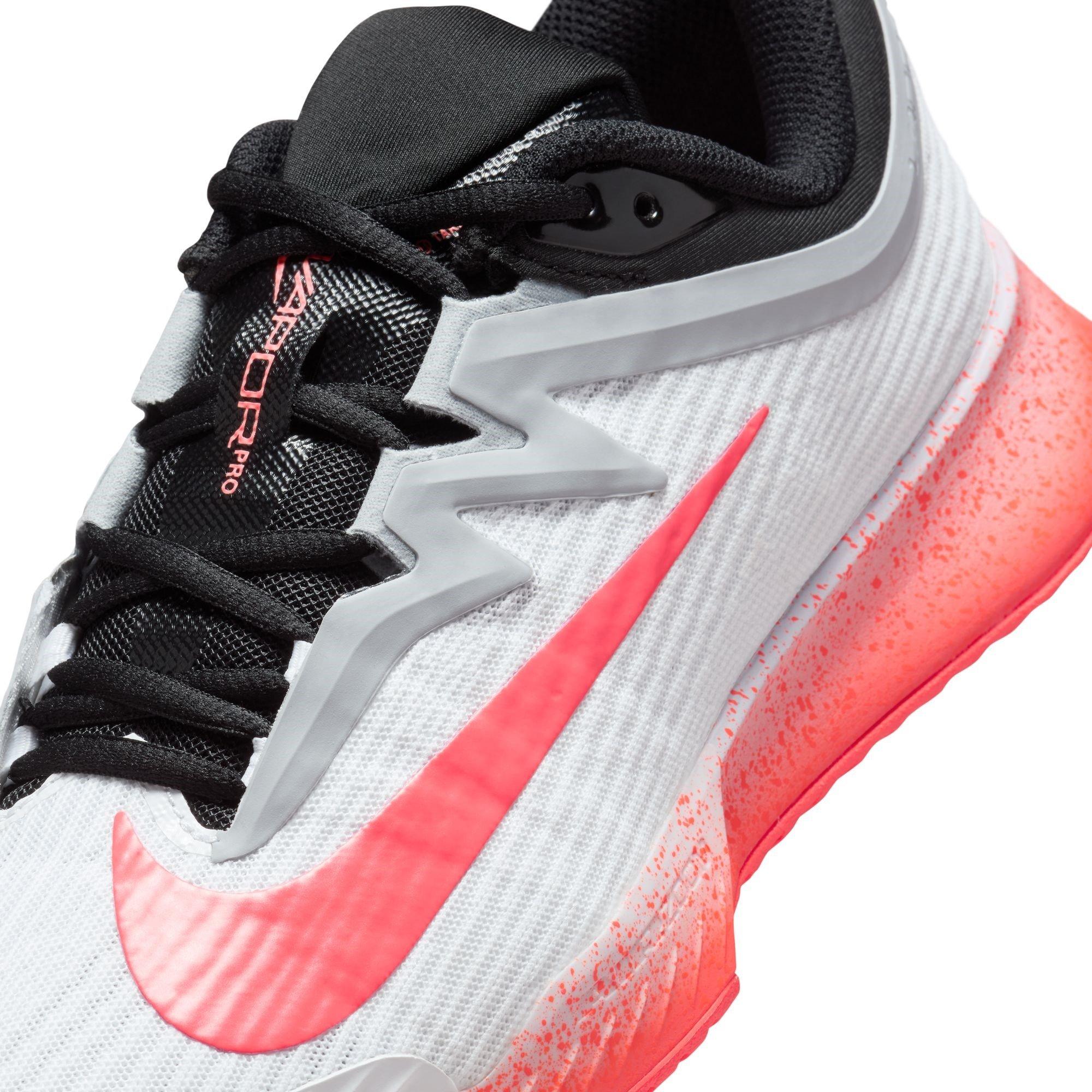 Wht/Hot Lava - Nike - Vapor Pro 3 Tennis Shoes Womens - 7