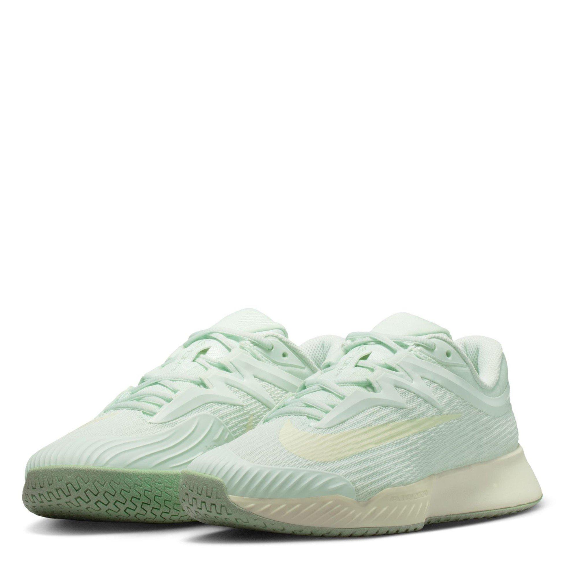 Green/White - Nike - Vapor Pro 3 Tennis Shoes Womens - 4