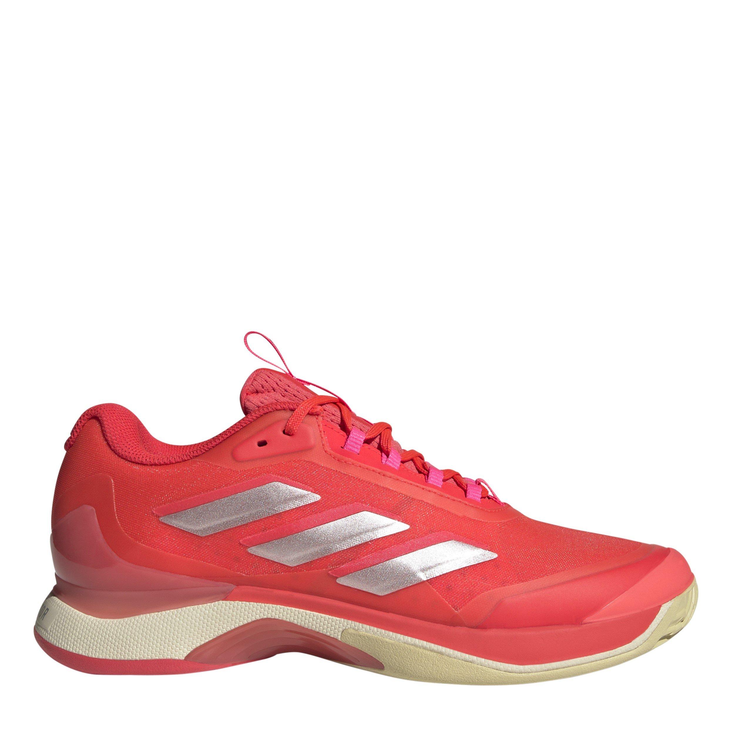 Adidas Women's Avacourt Tennis Shoes - Lucid Red/Silve - 6 (39.3)