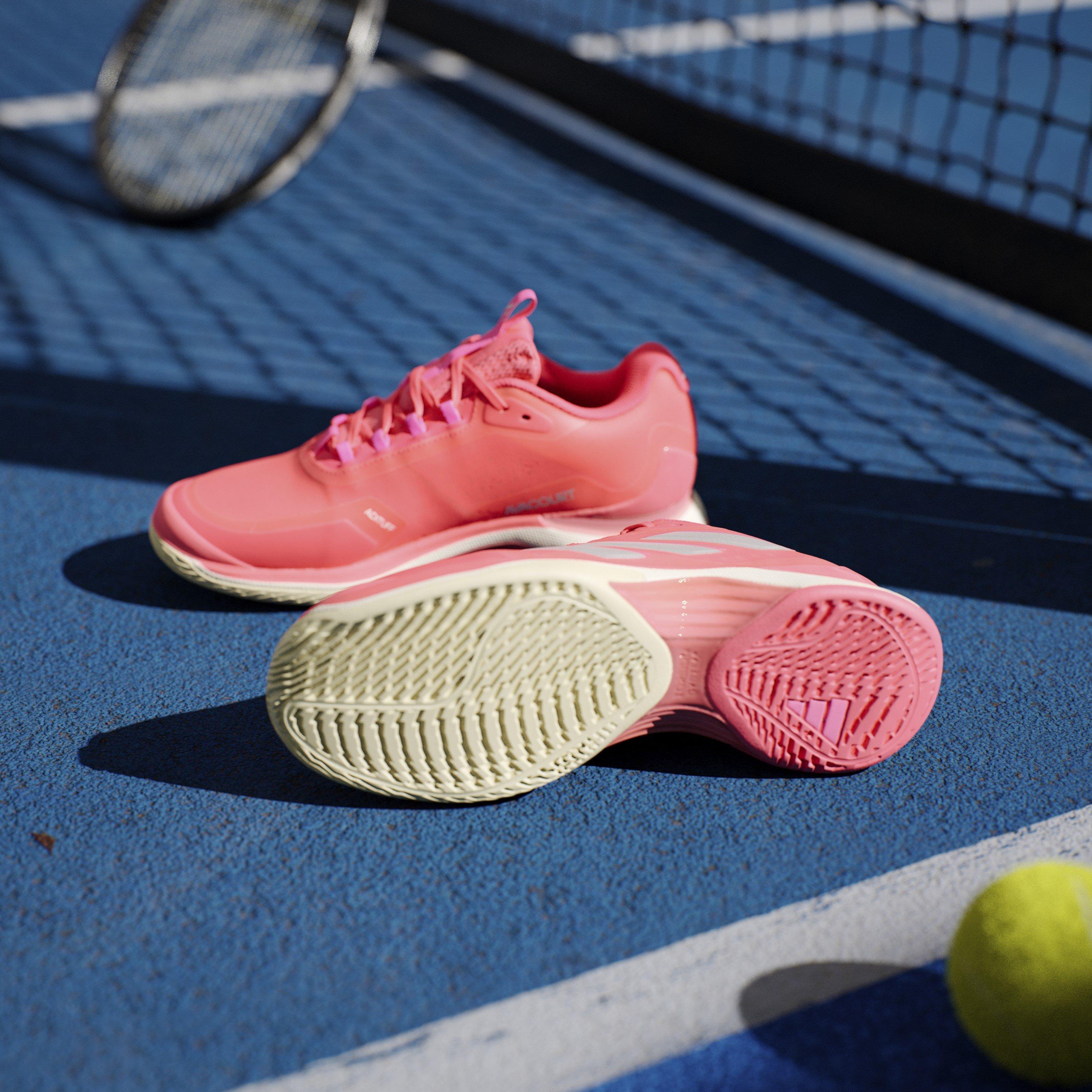 Lucid Red/Silve - adidas - Avacourt Tennis Shoes - 11