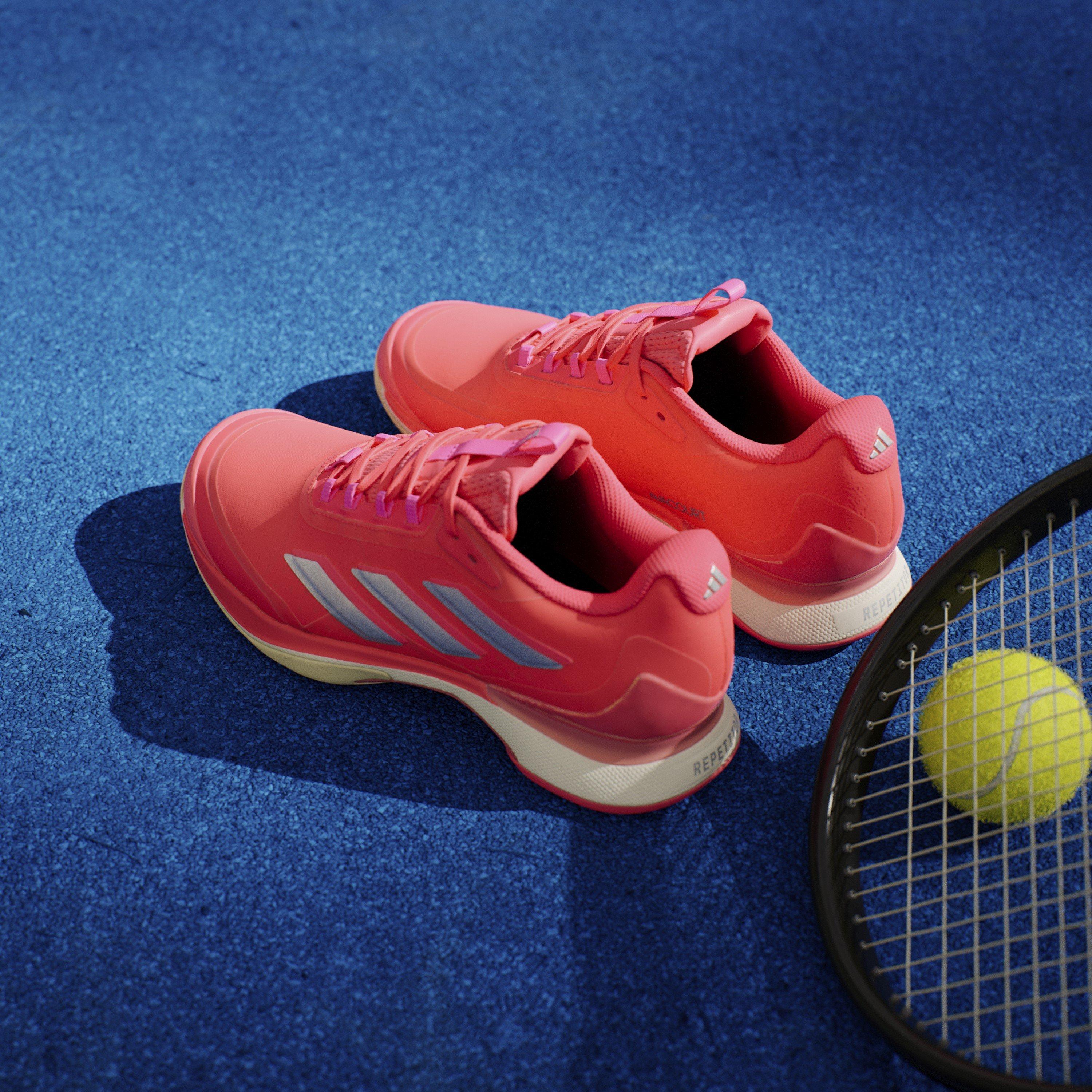 Lucid Red/Silve - adidas - Avacourt Tennis Shoes - 13