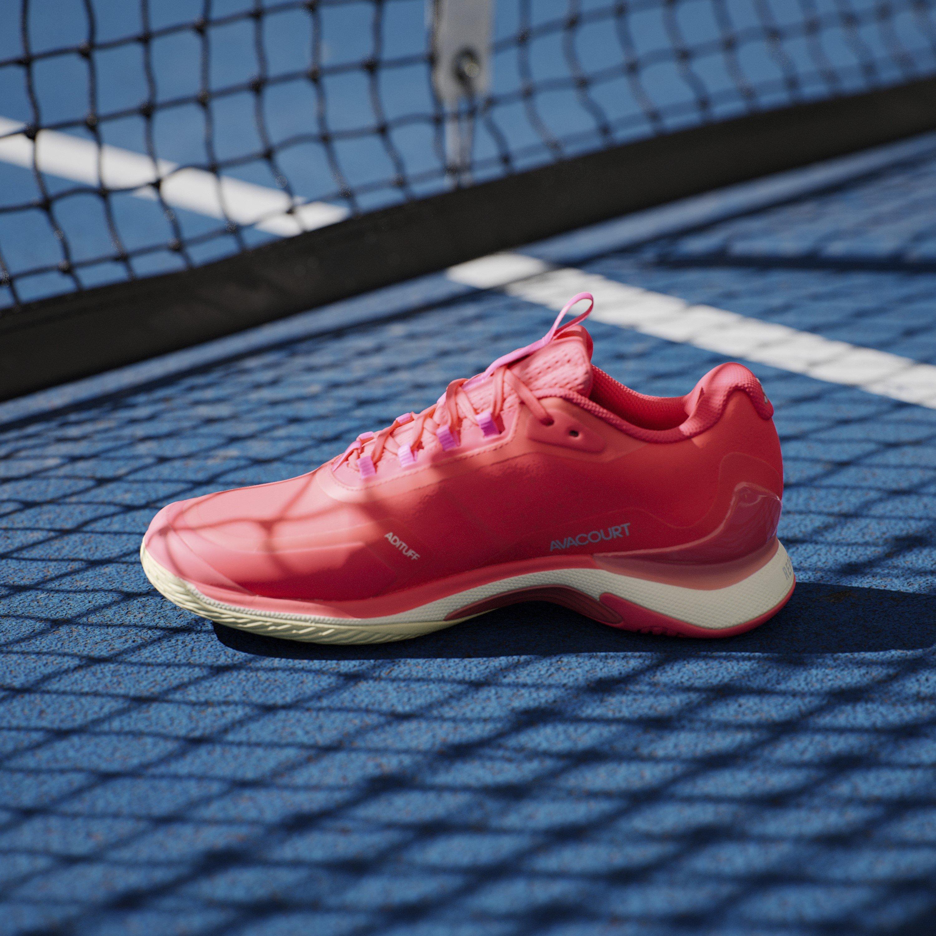 Lucid Red/Silve - adidas - Avacourt Tennis Shoes - 14