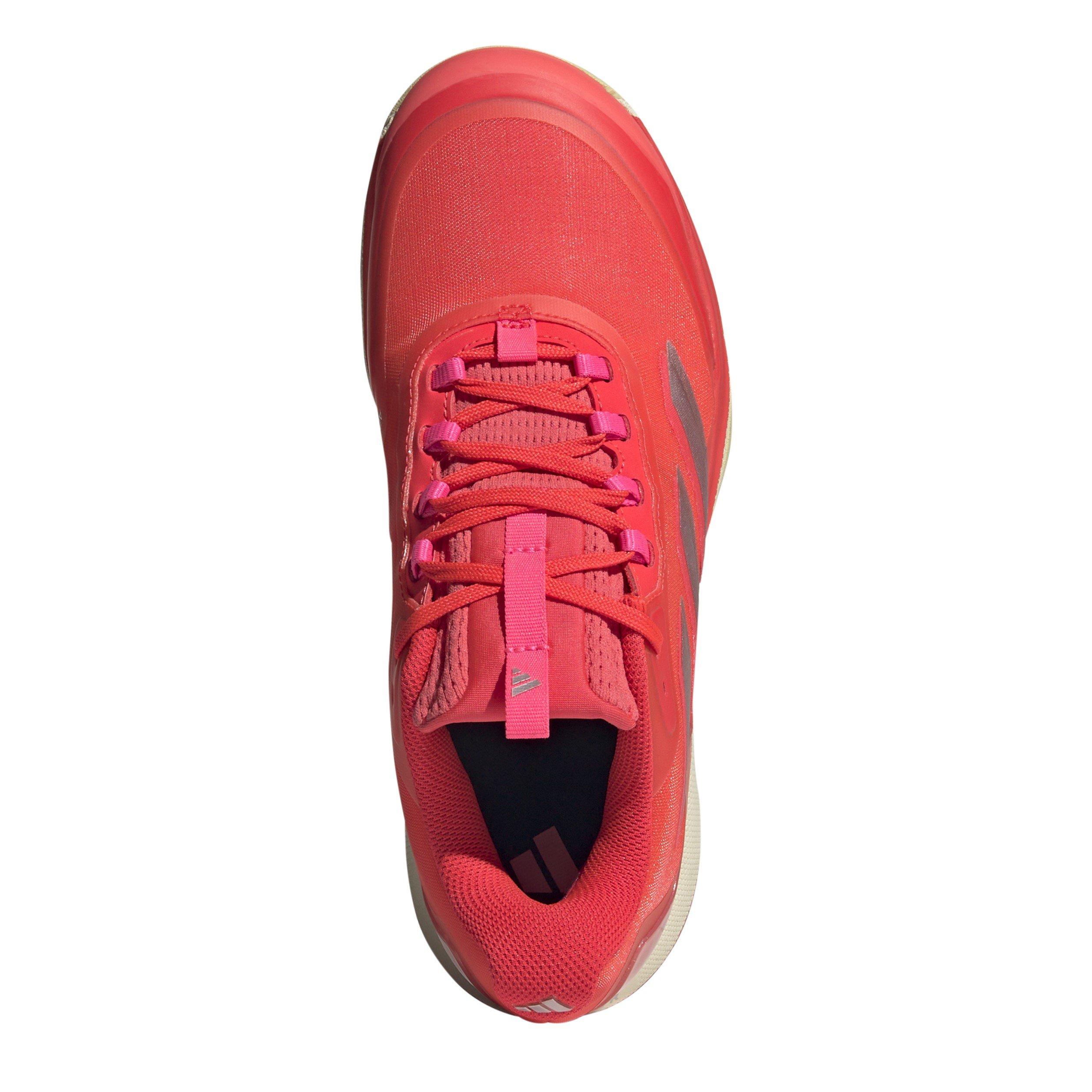 Lucid Red/Silve - adidas - Avacourt Tennis Shoes - 5
