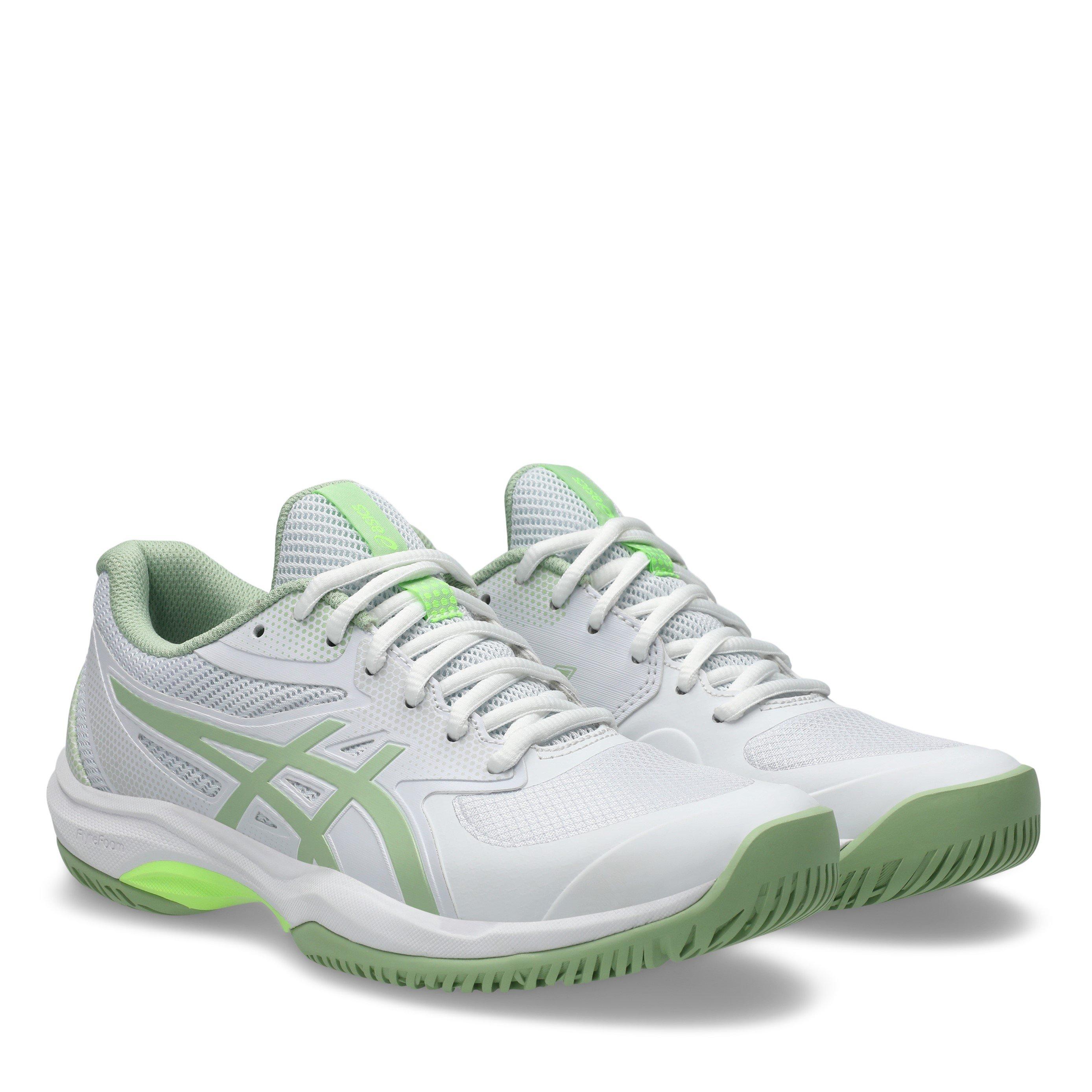 WHITE/JADE - Asics - Game FF Womens Pickleball Shoes - 4
