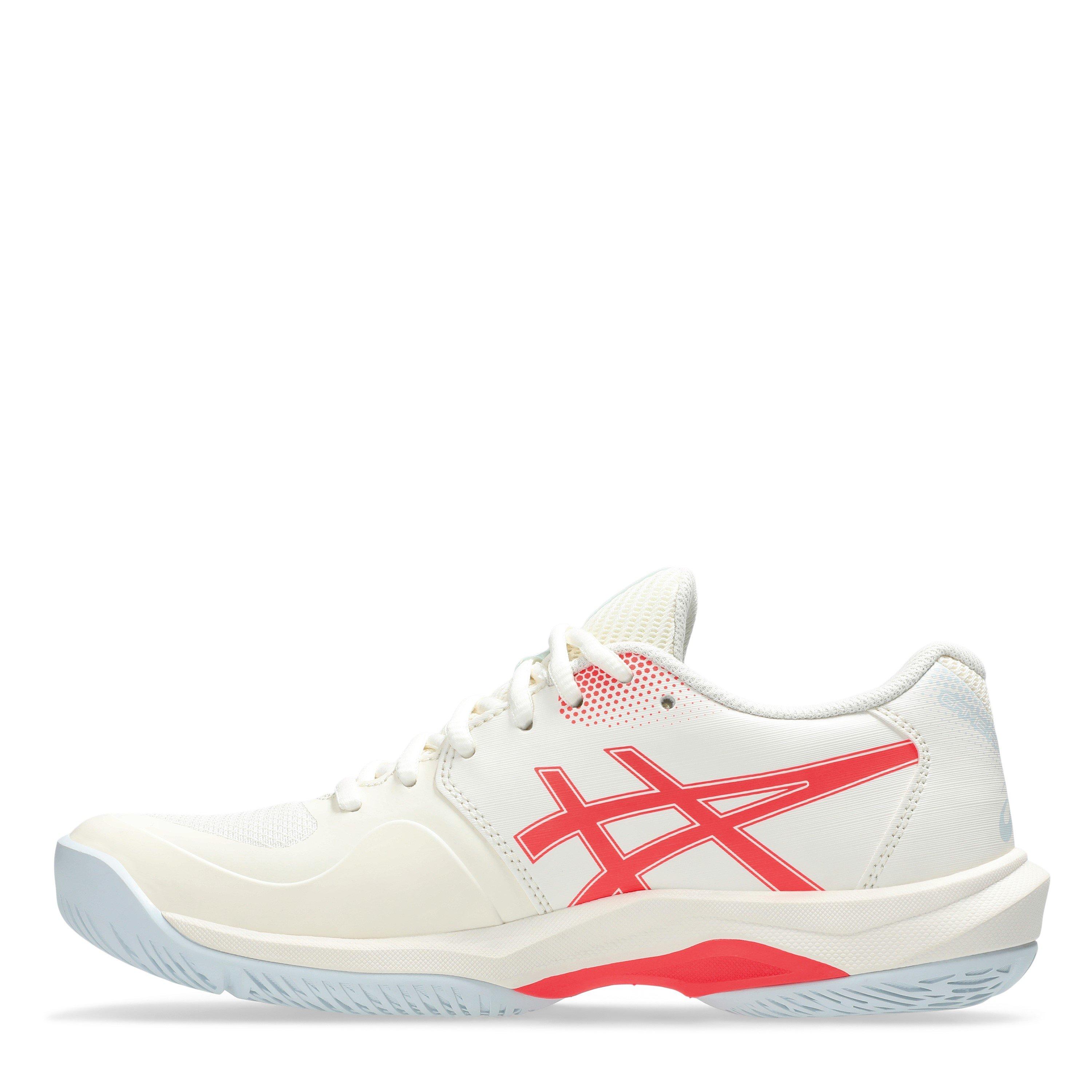 CREAM/FLASH RED - Asics - Game FF Womens Pickleball Shoes - 2