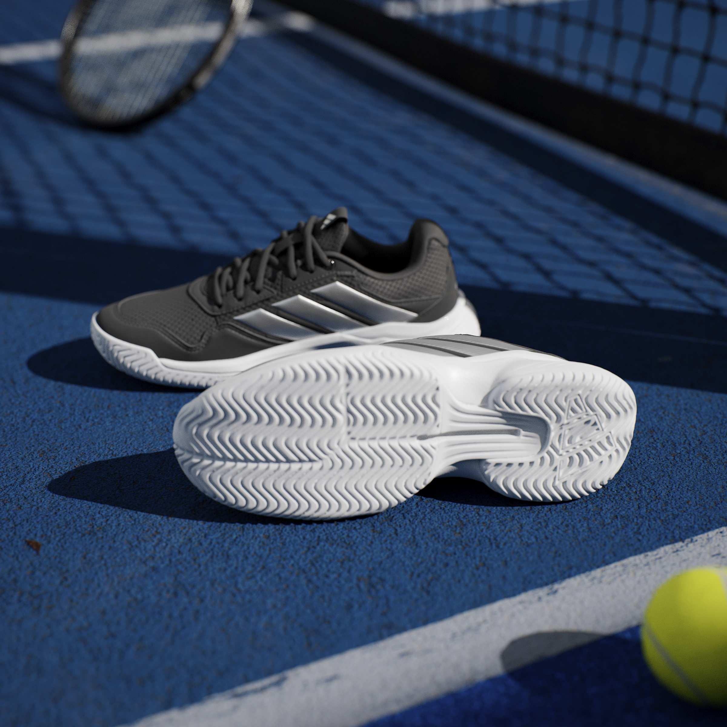 Blk/Silver/Wht - adidas - Adidas GameCourt 3 Ld71 - 11