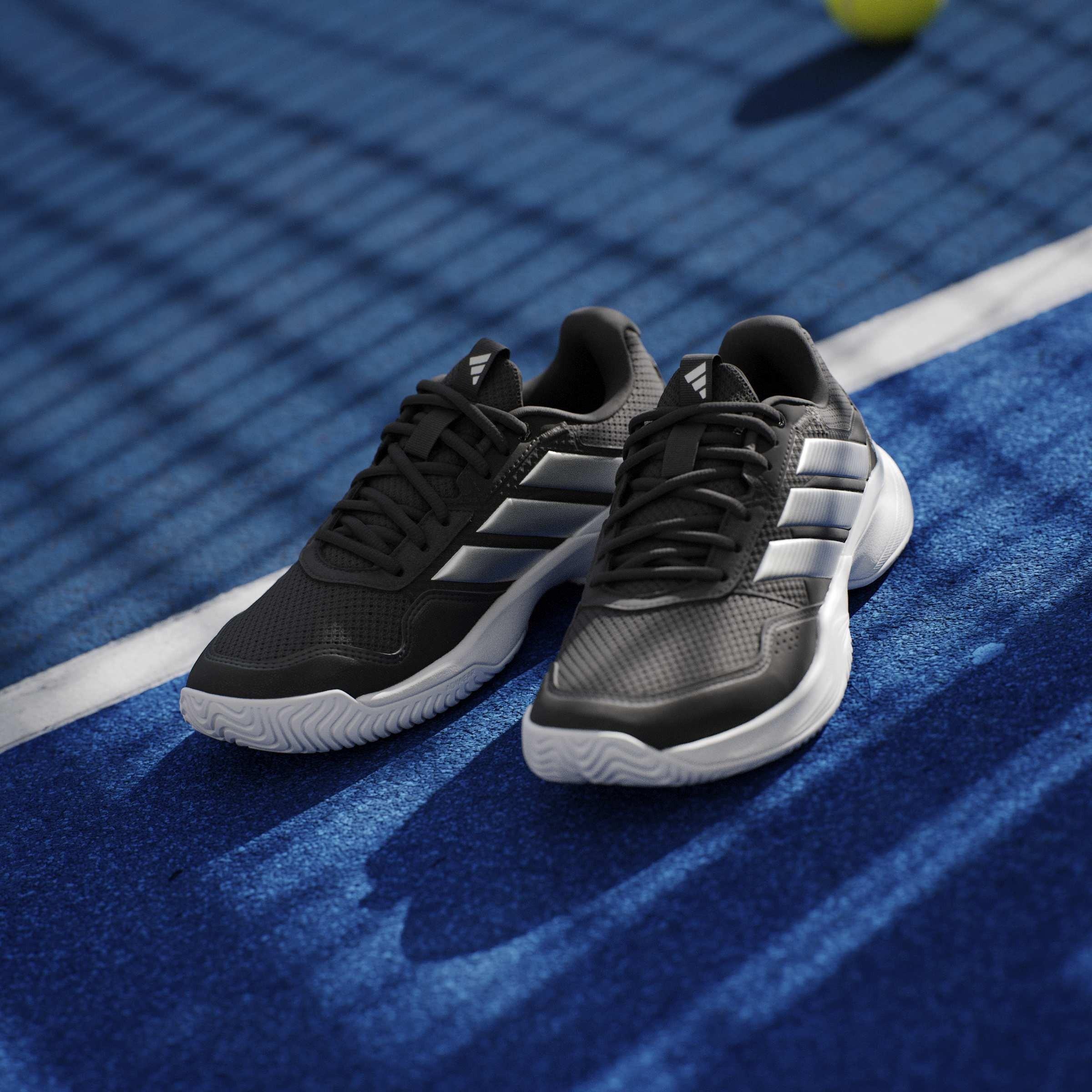 Blk/Silver/Wht - adidas - Adidas GameCourt 3 Ld71 - 12