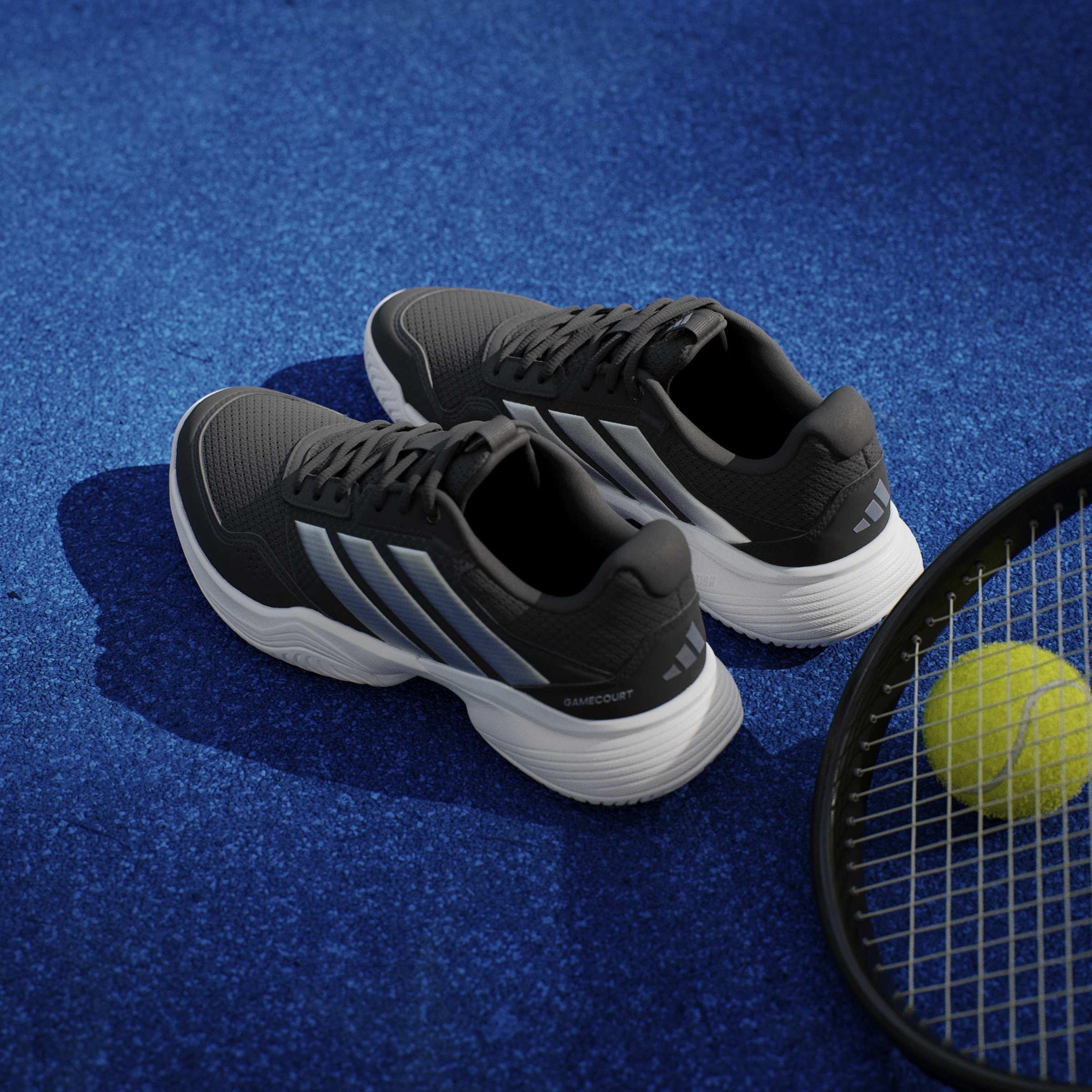Blk/Silver/Wht - adidas - Adidas GameCourt 3 Ld71 - 13