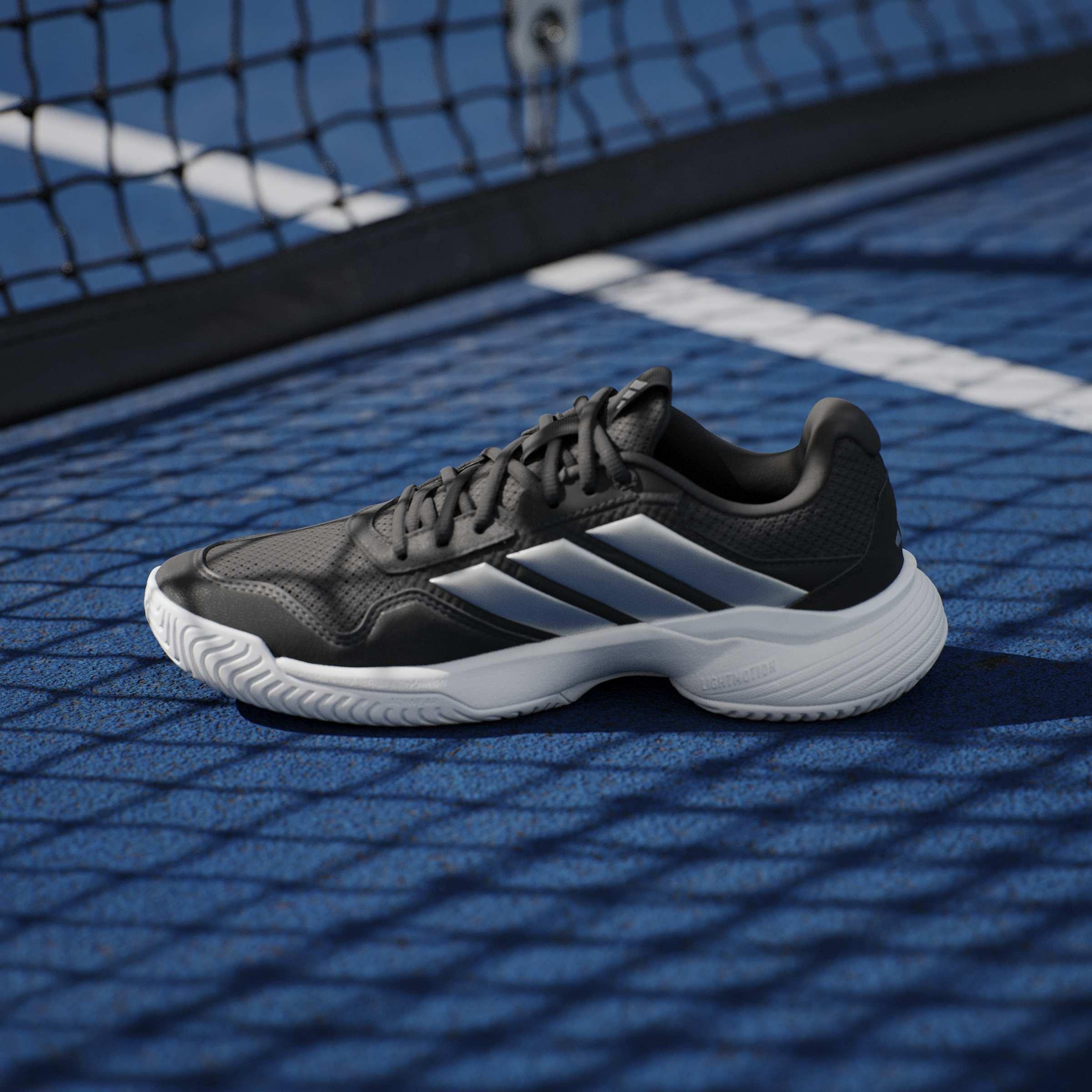 Blk/Silver/Wht - adidas - Adidas GameCourt 3 Ld71 - 14