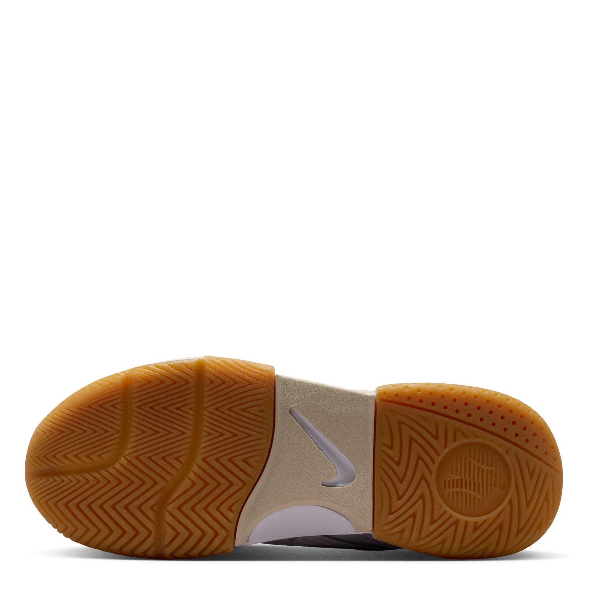Wht/Brown-Linen - Nike - Court Lite 4 Womens Tennis Shoes - 3