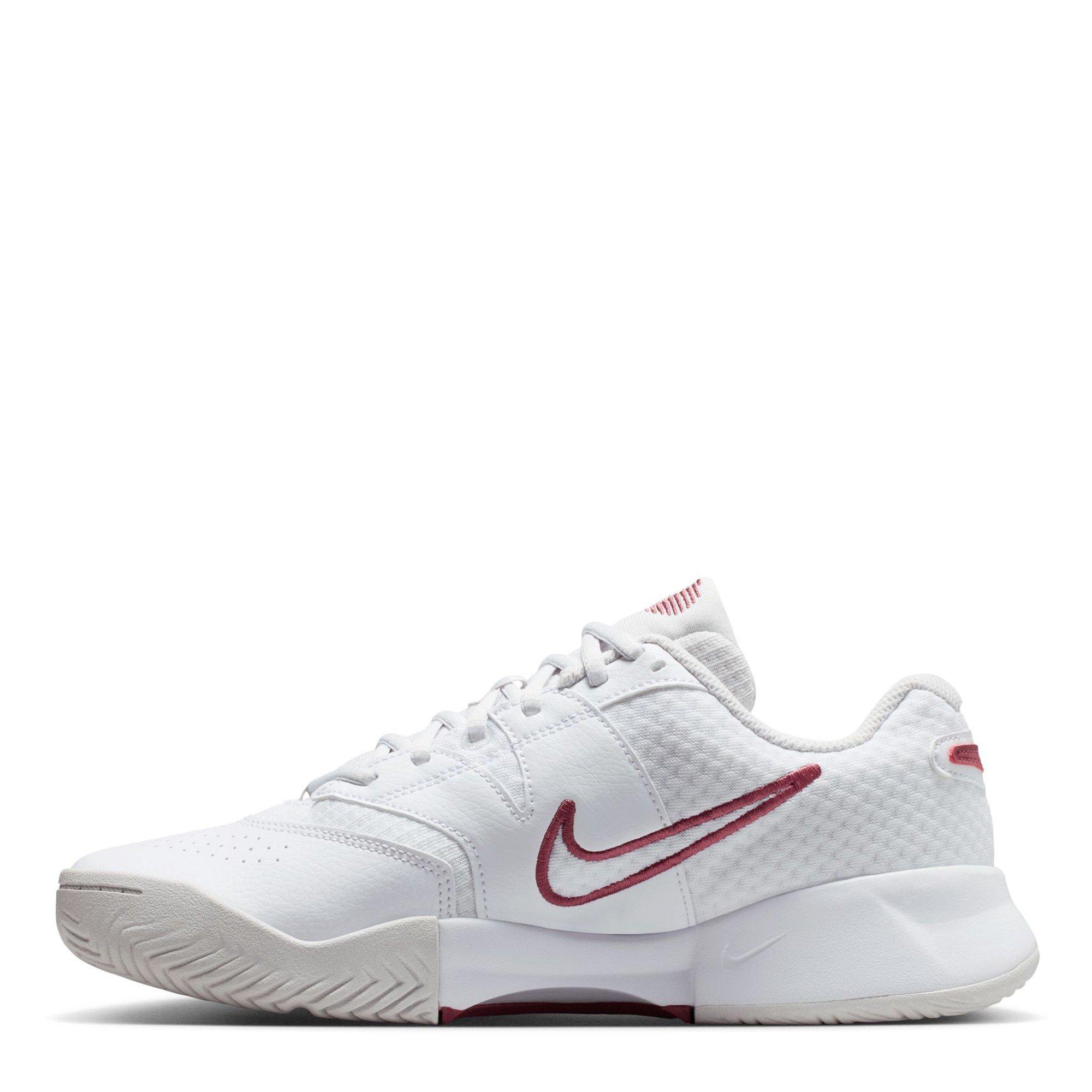 White/Pink-Grey - Nike - Court Lite 4 Womens Tennis Shoes - 2