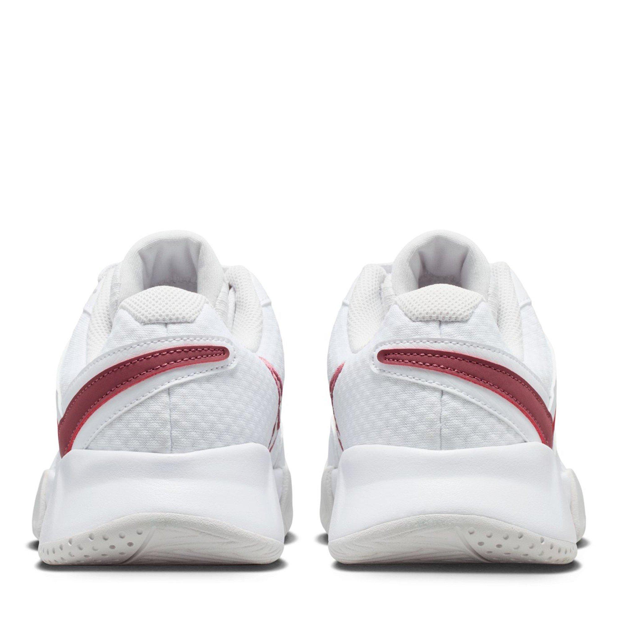 White/Pink-Grey - Nike - Court Lite 4 Womens Tennis Shoes - 5