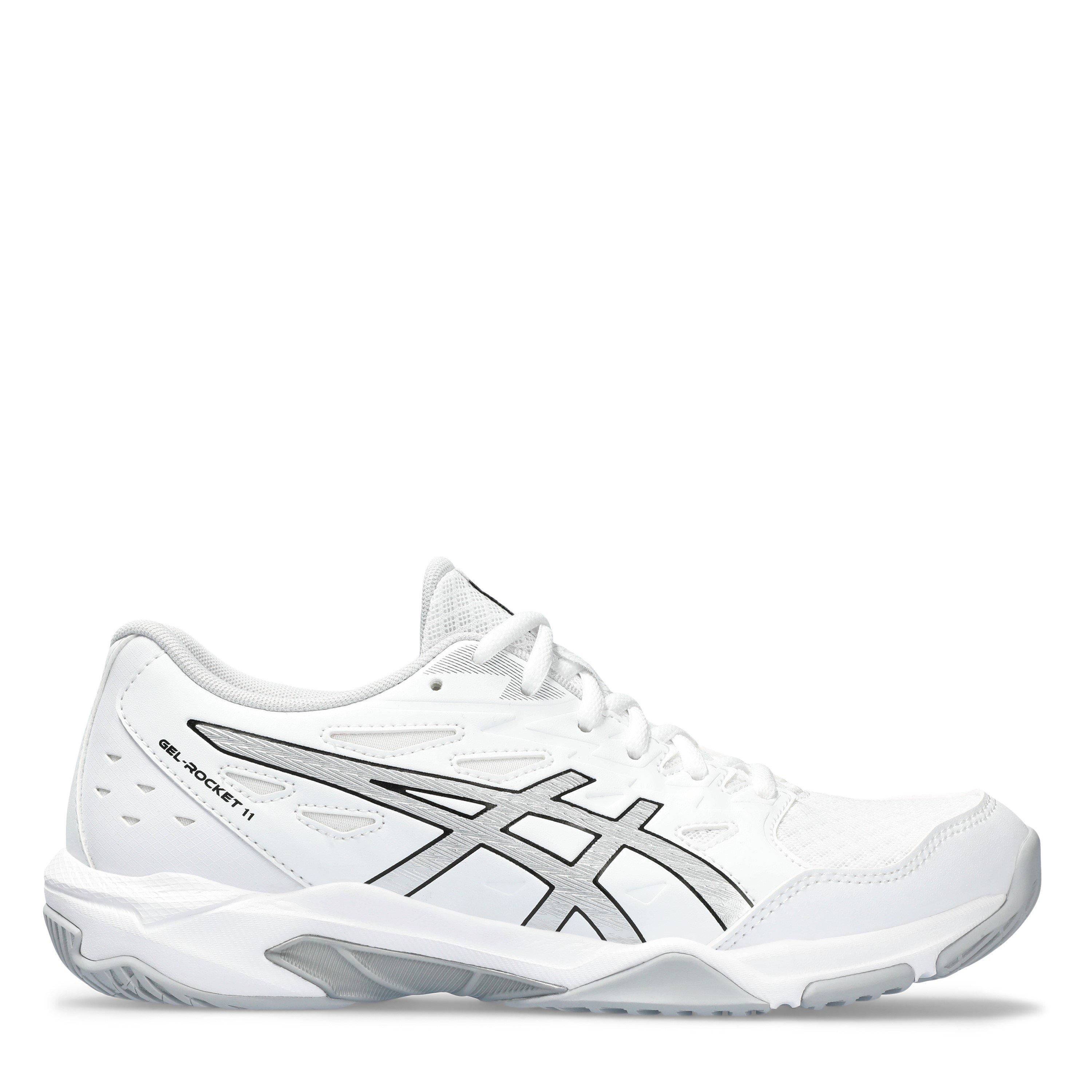 White/Silver - Asics - Gel-Rocket 11 Women's Indoor Court Shoes - 1