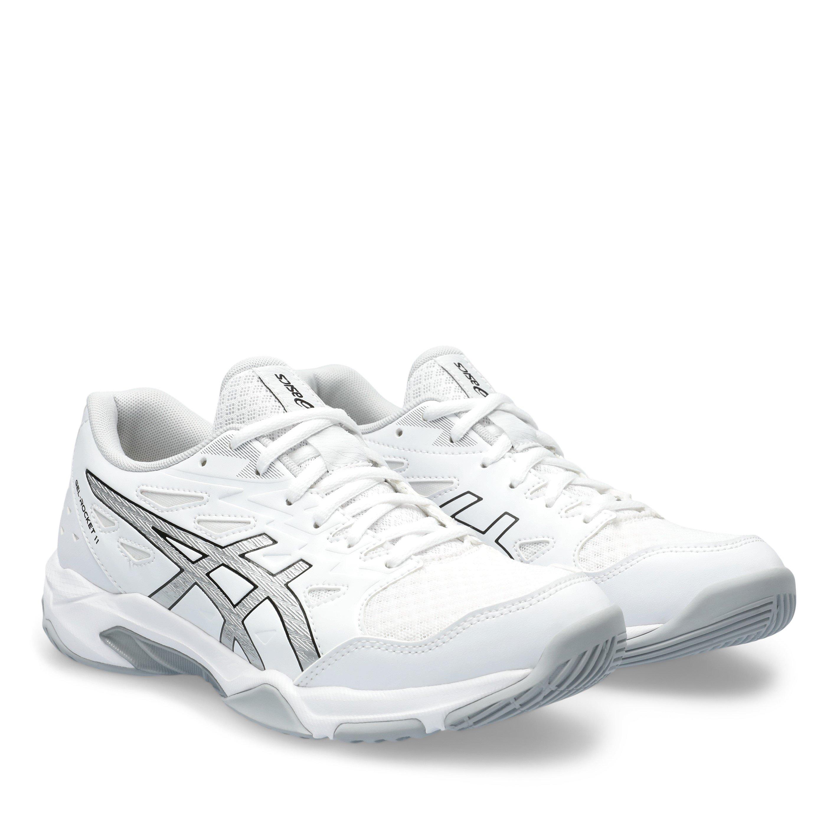 Bianco/Argento - Asics - Gel-Rocket 11 Women's Indoor Court Shoes - 4