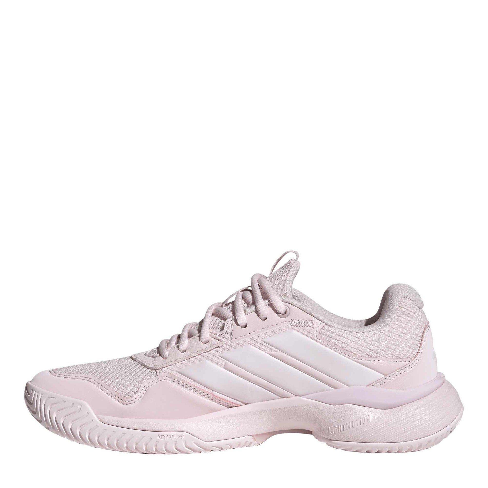 Pink/White - adidas - GameCourt 3 All Court Womens Tennis Shoes - 2
