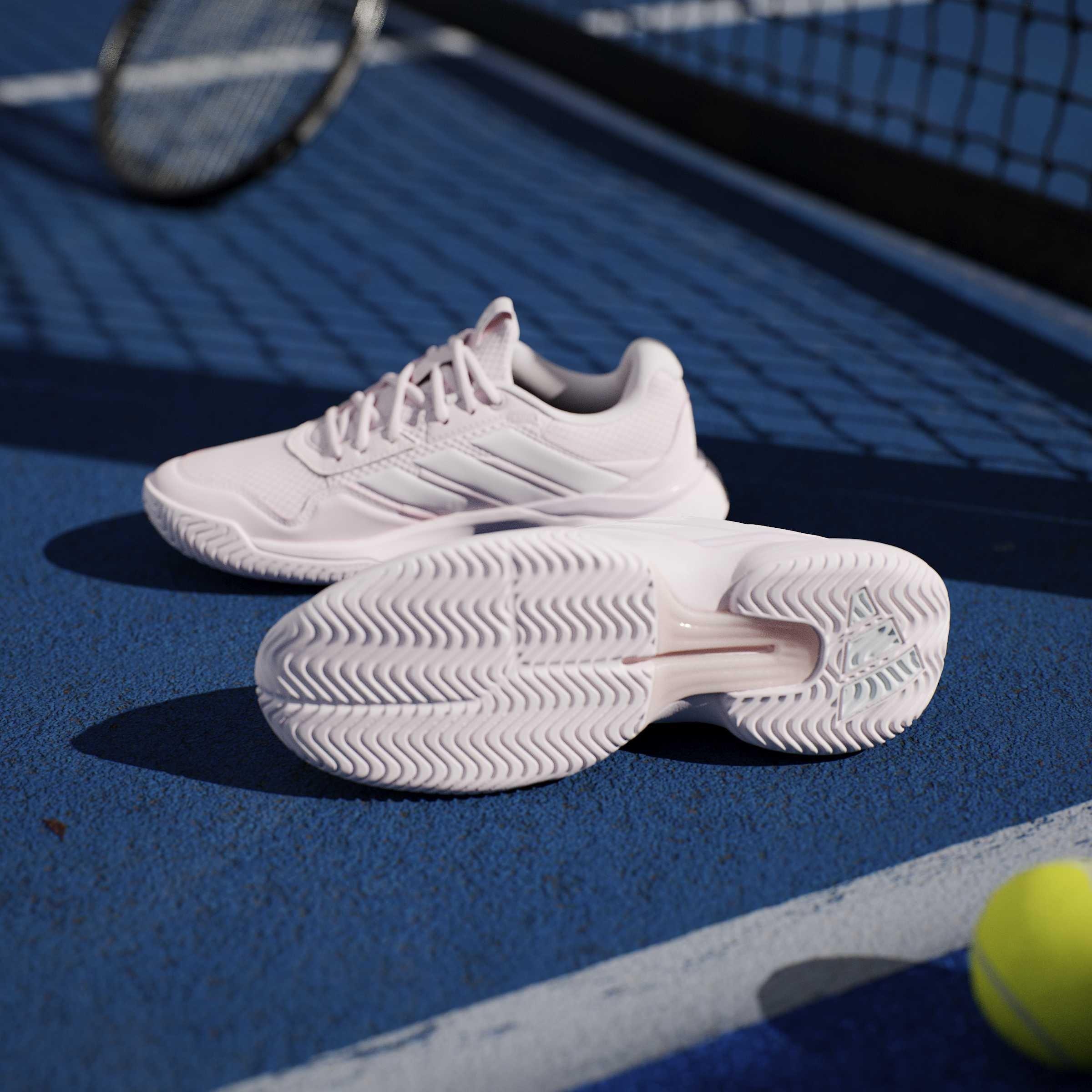 Pink/White - adidas - GameCourt 3 All Court Womens Tennis Shoes - 11