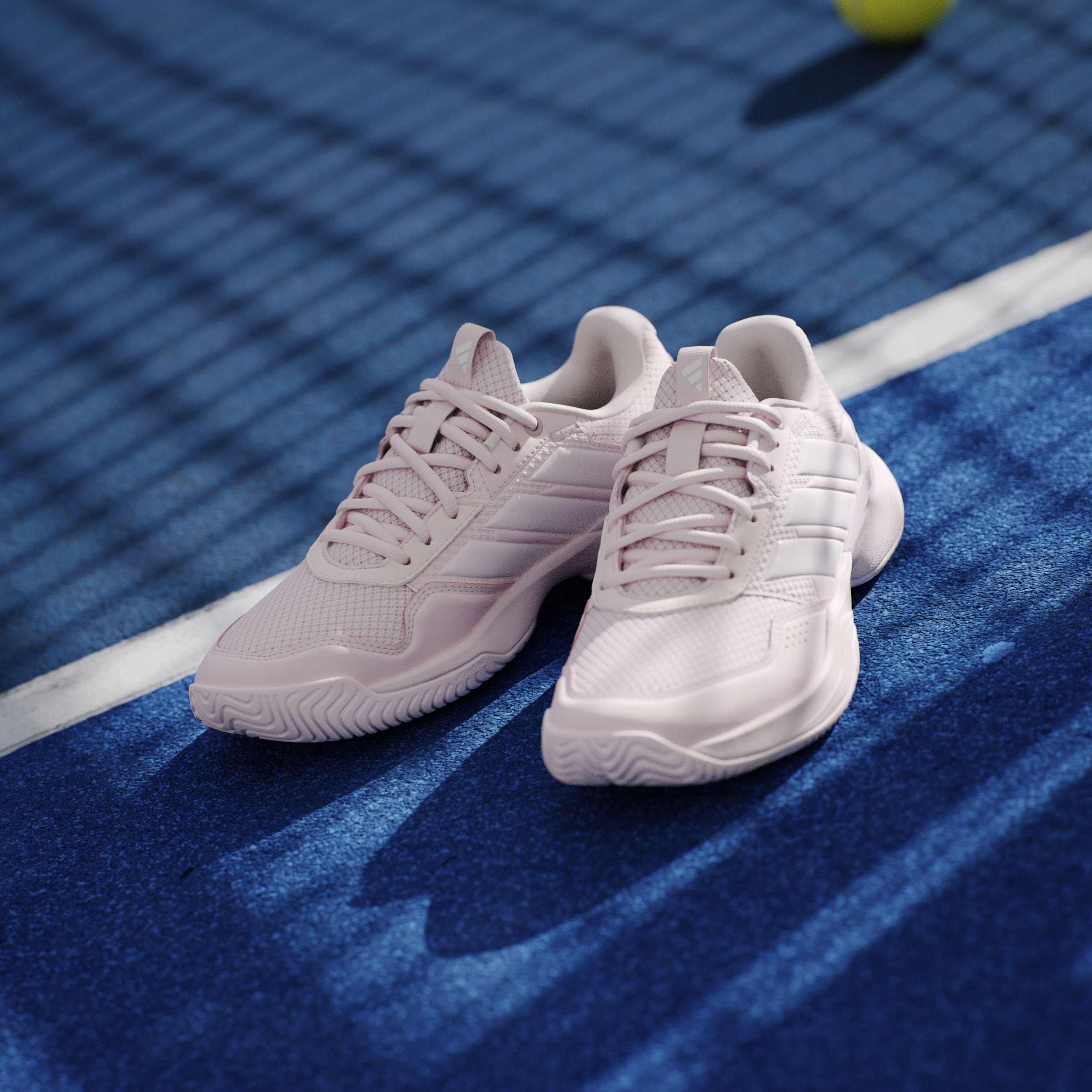 Pink/White - adidas - GameCourt 3 All Court Womens Tennis Shoes - 12