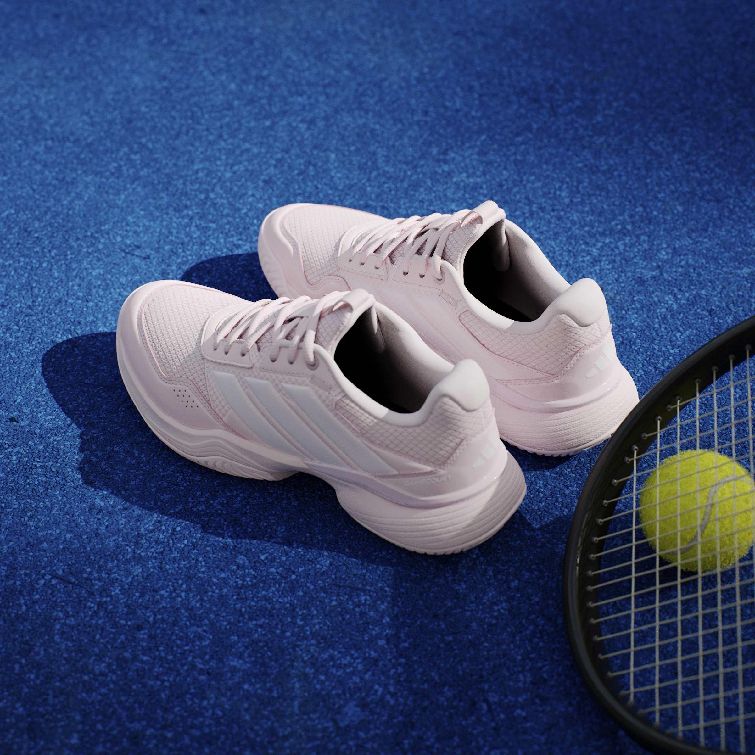 Pink/White - adidas - GameCourt 3 All Court Womens Tennis Shoes - 13