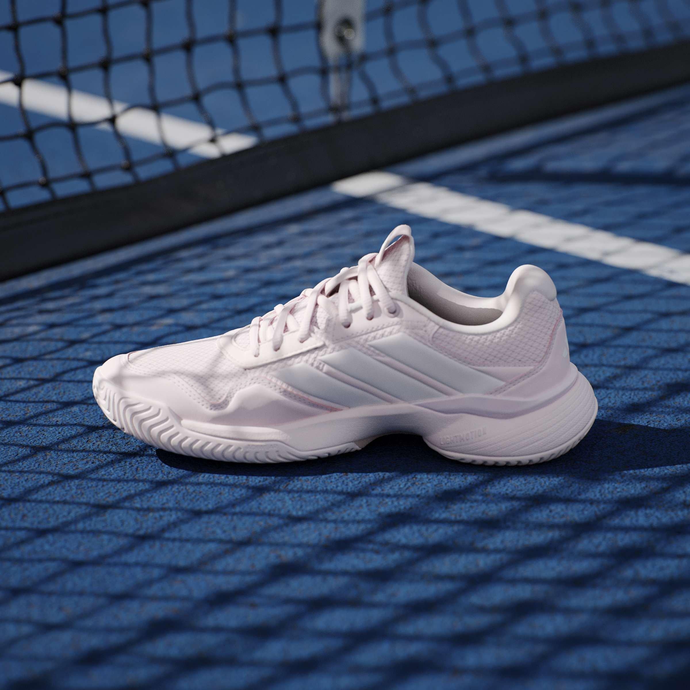 Pink/White - adidas - GameCourt 3 All Court Womens Tennis Shoes - 14