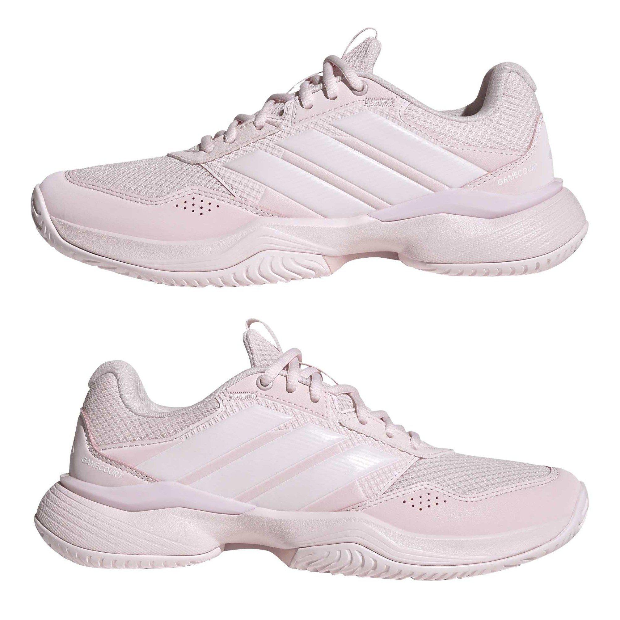 Pink/White - adidas - GameCourt 3 All Court Womens Tennis Shoes - 9