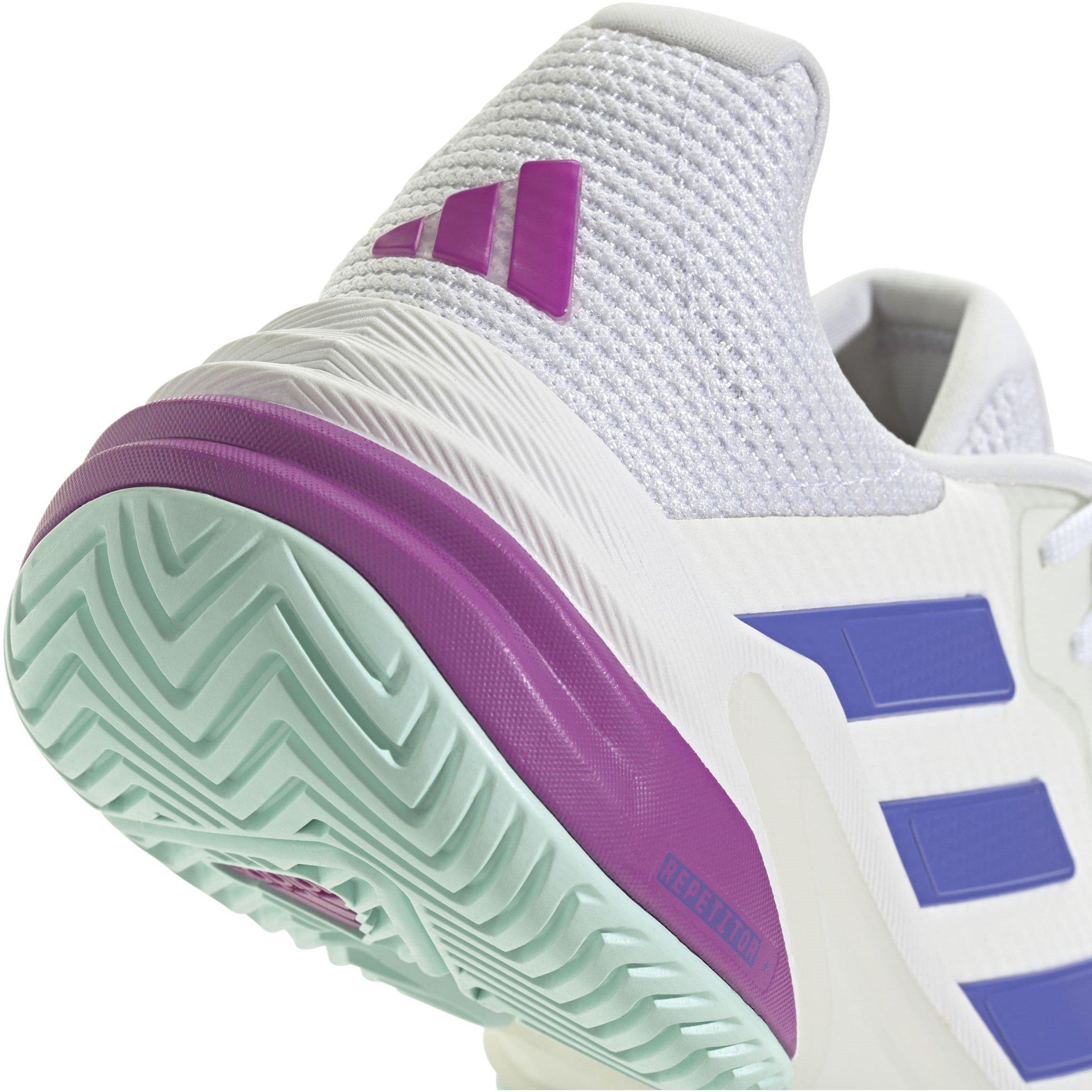 White/Blue - adidas - Barricade 13 Tennis Shoes Women's - 7