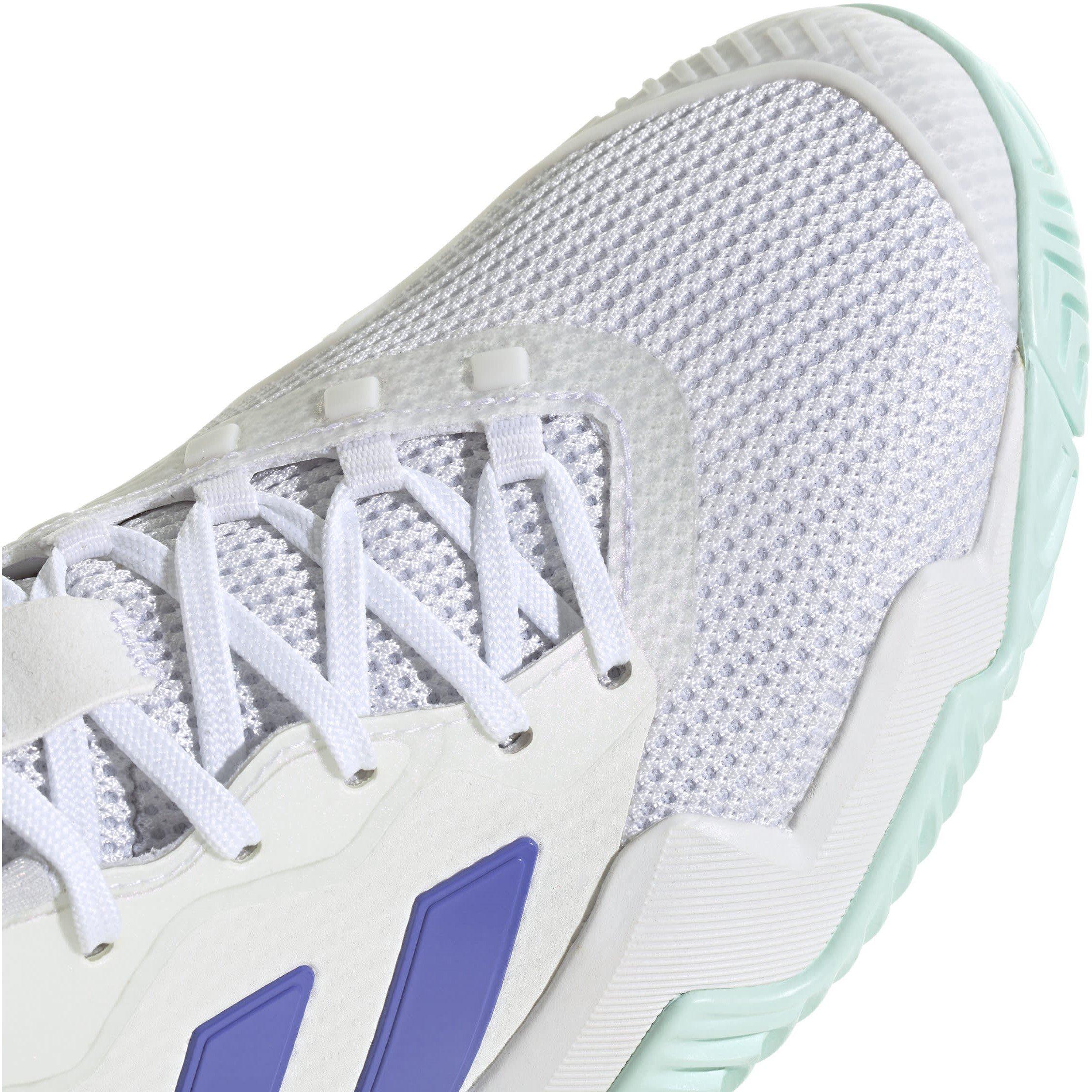 White/Blue - adidas - Barricade 13 Tennis Shoes Women's - 8