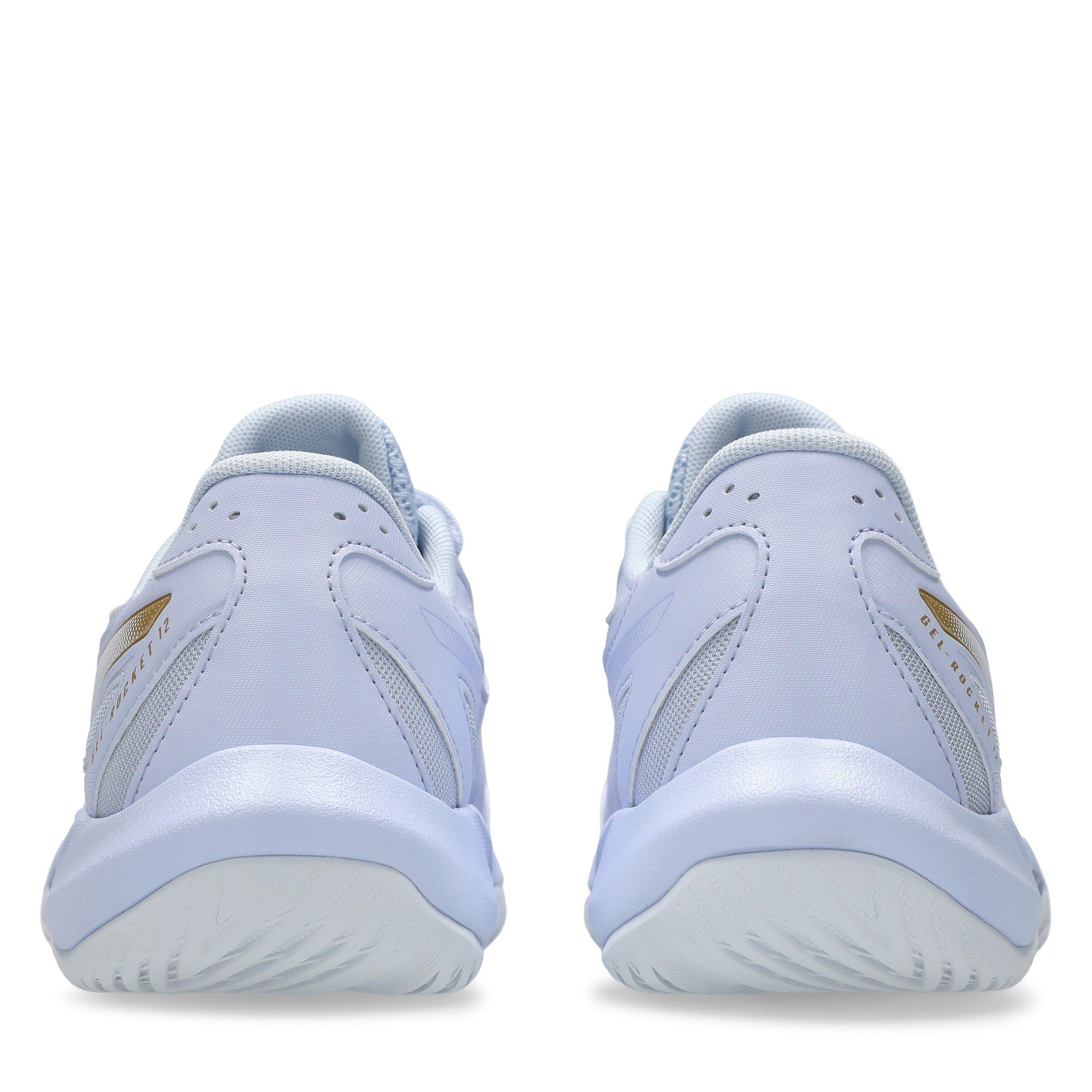 BLUE/CHAMPAGNE - Asics - Gel-Rocket 12 Womens Badminton Shoes - 7