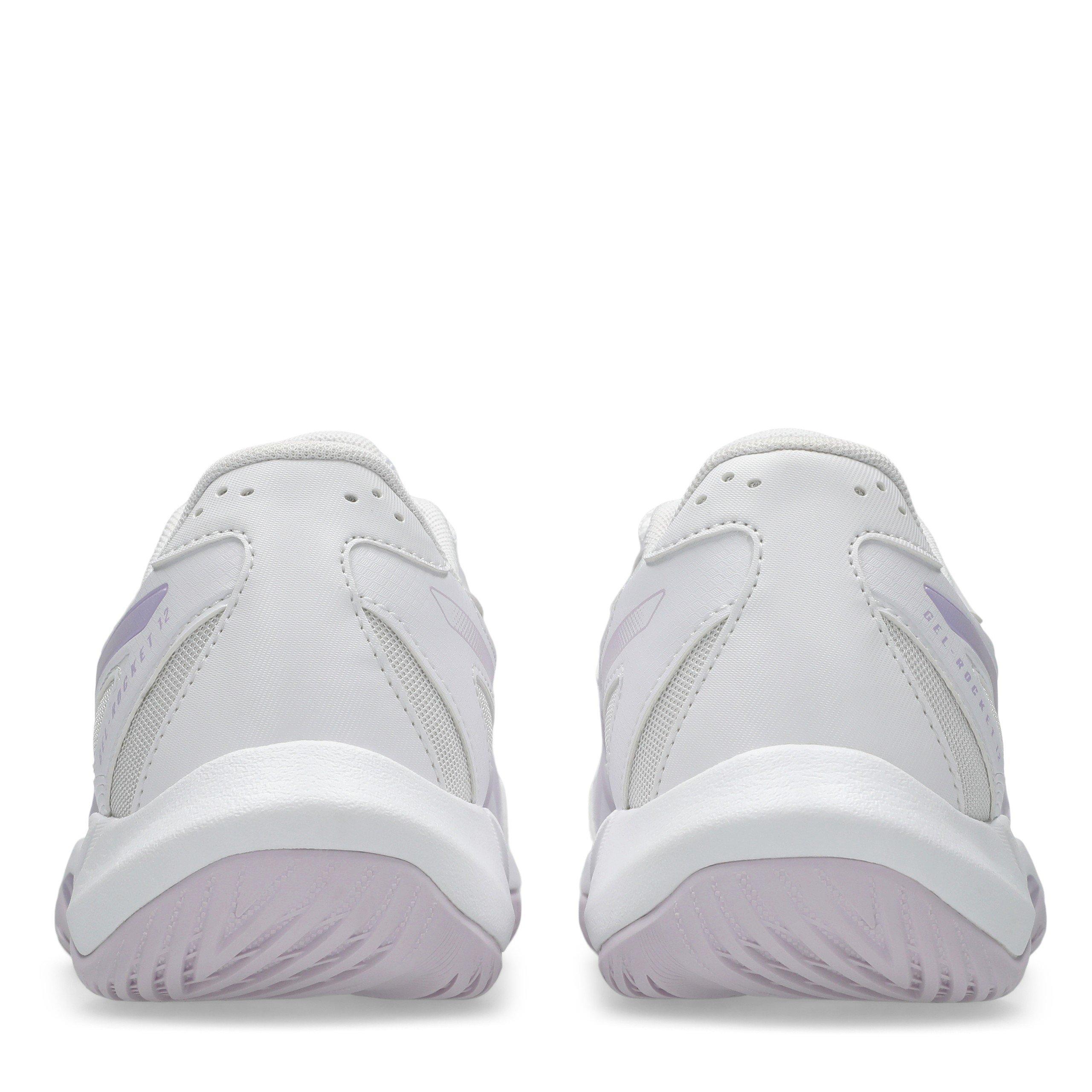 Wht/Dahlia - Asics - GEL-Rocket 12 Womens Badminton Shoes - 7