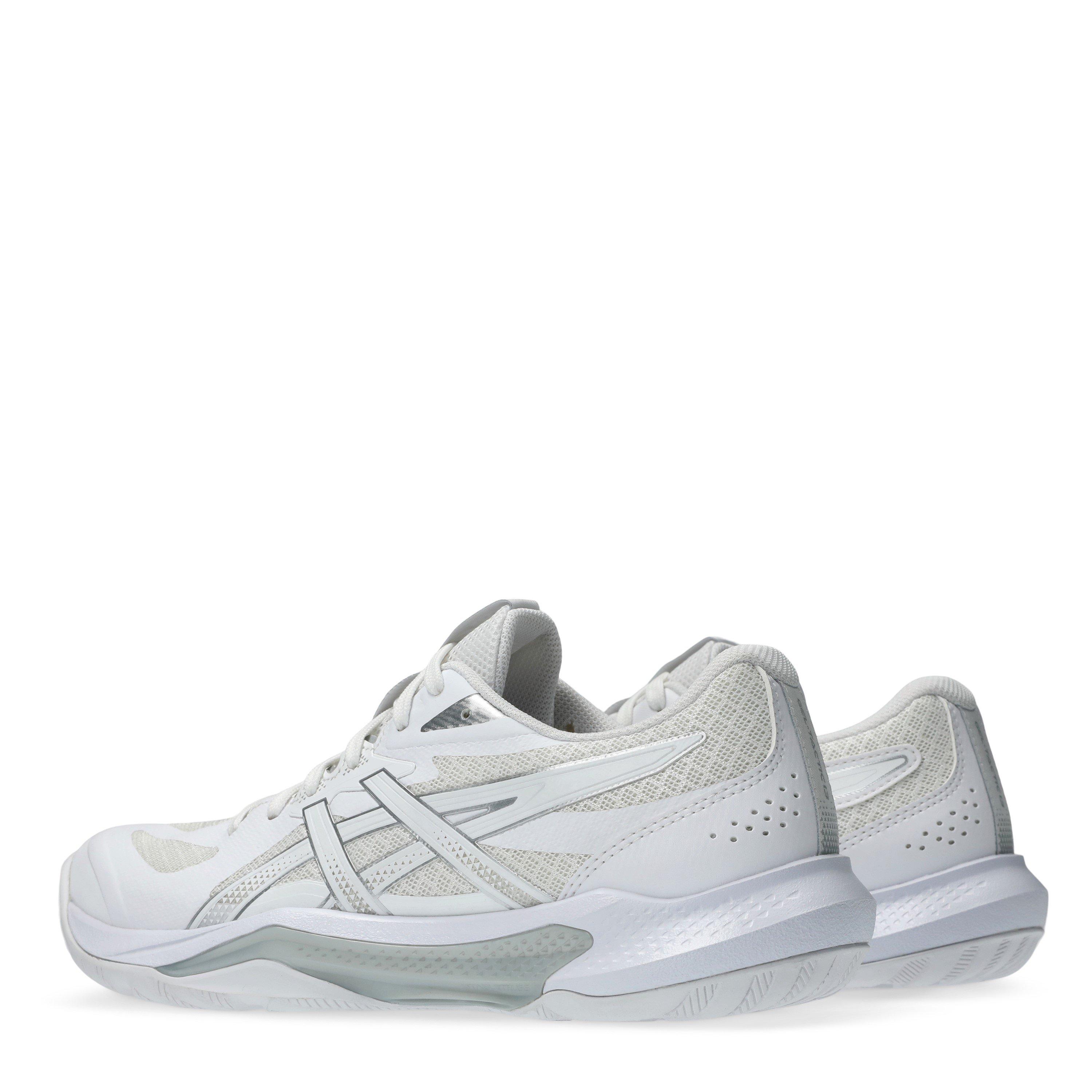 WHITE/SILVER - Asics - GEL-Tactic 13 Womens Badminton Shoes - 5