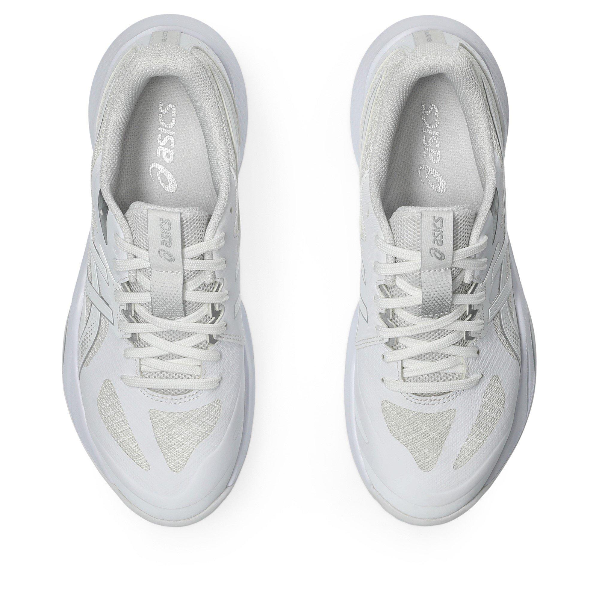 WHITE/SILVER - Asics - GEL-Tactic 13 Womens Badminton Shoes - 6