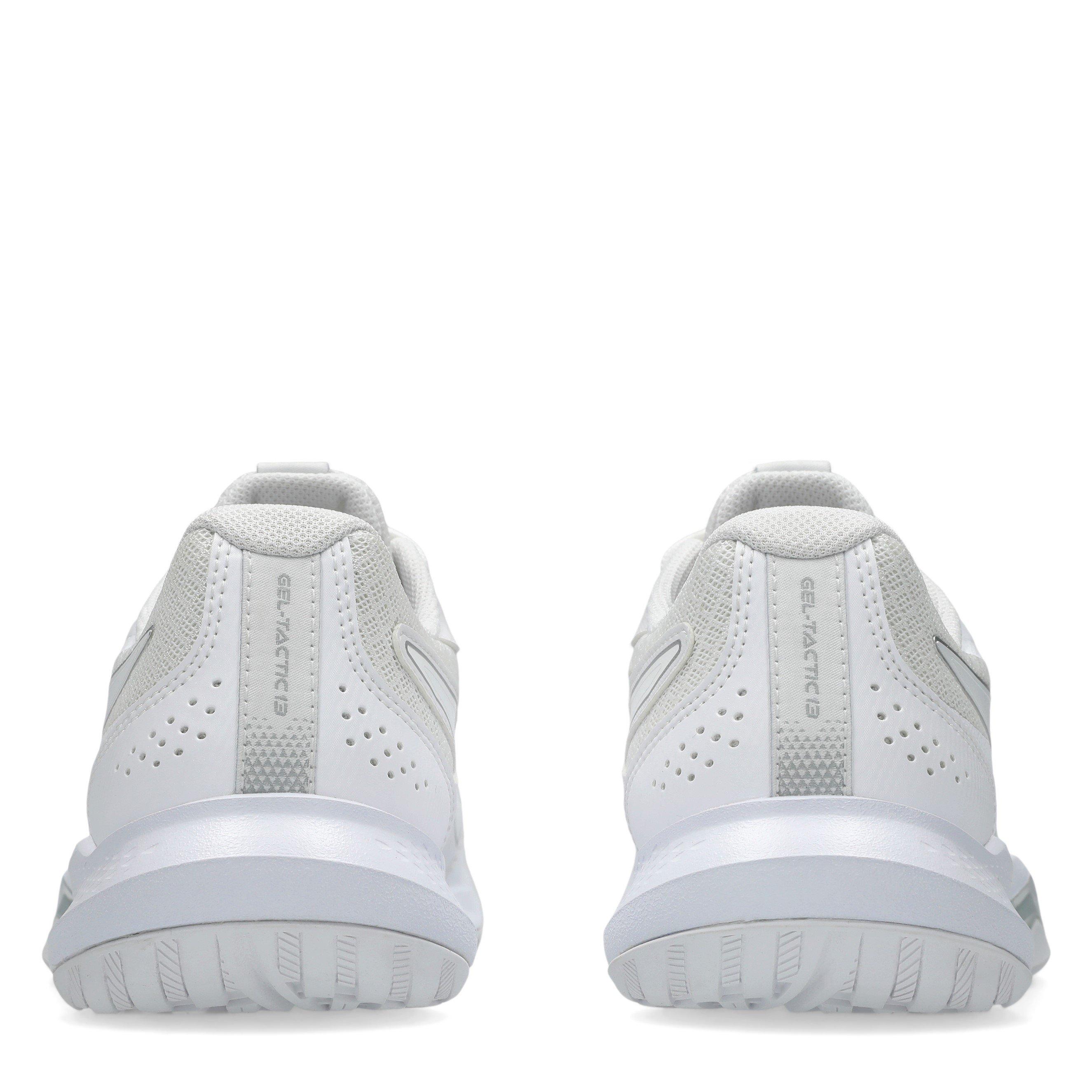 WHITE/SILVER - Asics - GEL-Tactic 13 Womens Badminton Shoes - 7