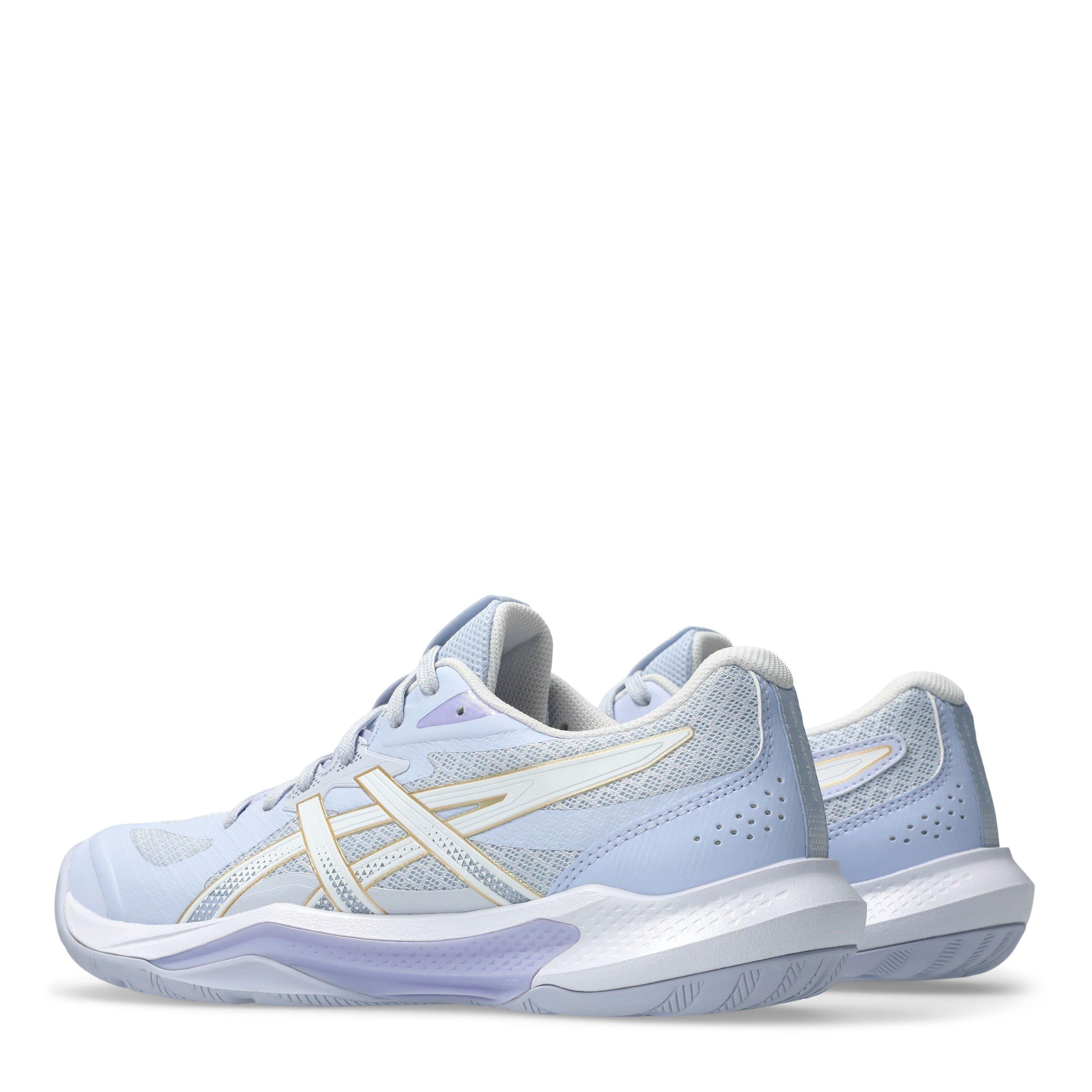 BLUE FADE/WHITE - Asics - GEL-Tactic 13 Womens Badminton Shoes - 5