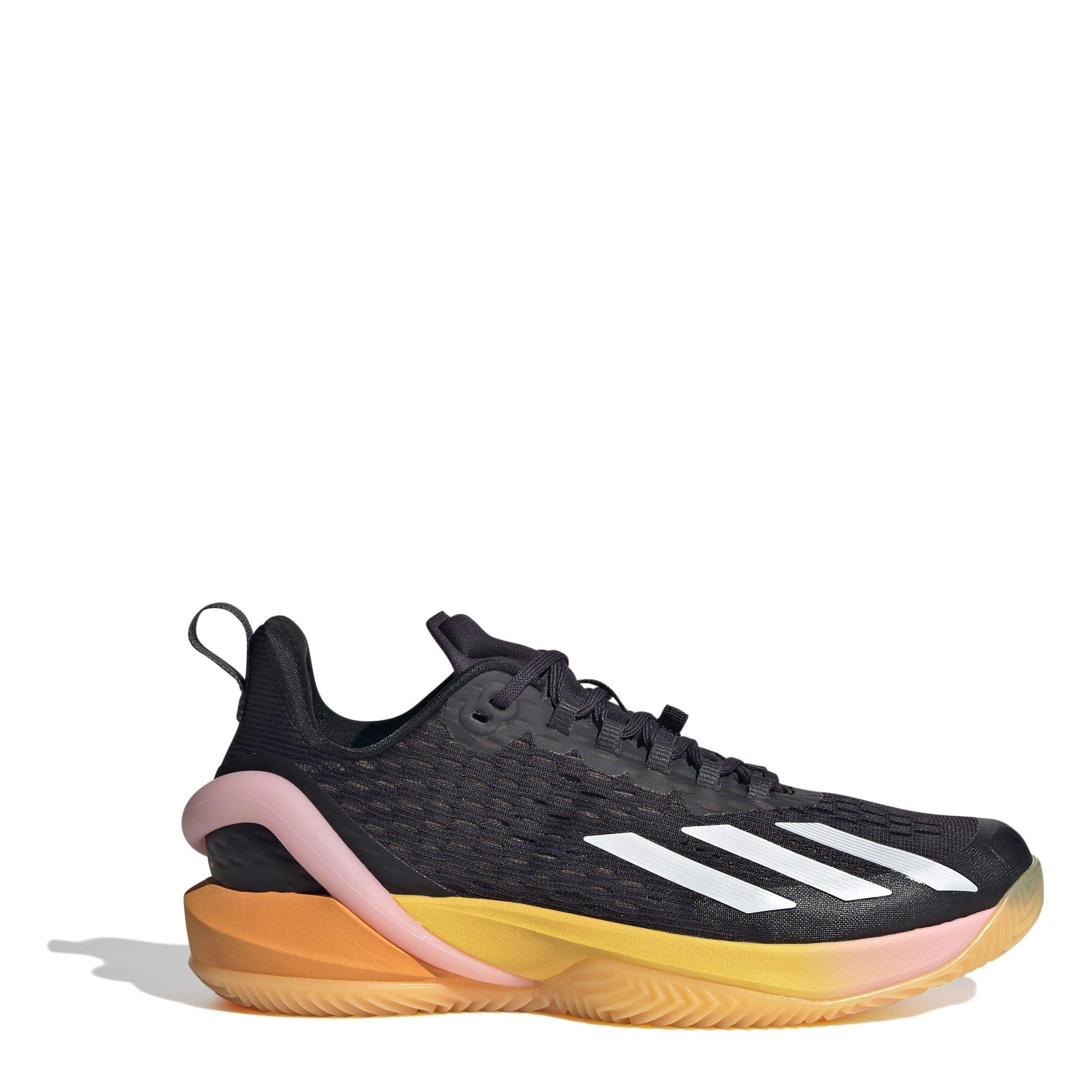 Blk/Met/Sprk - adidas - Adizero Cybersonic Clay Tennis Shoes Womens - 1